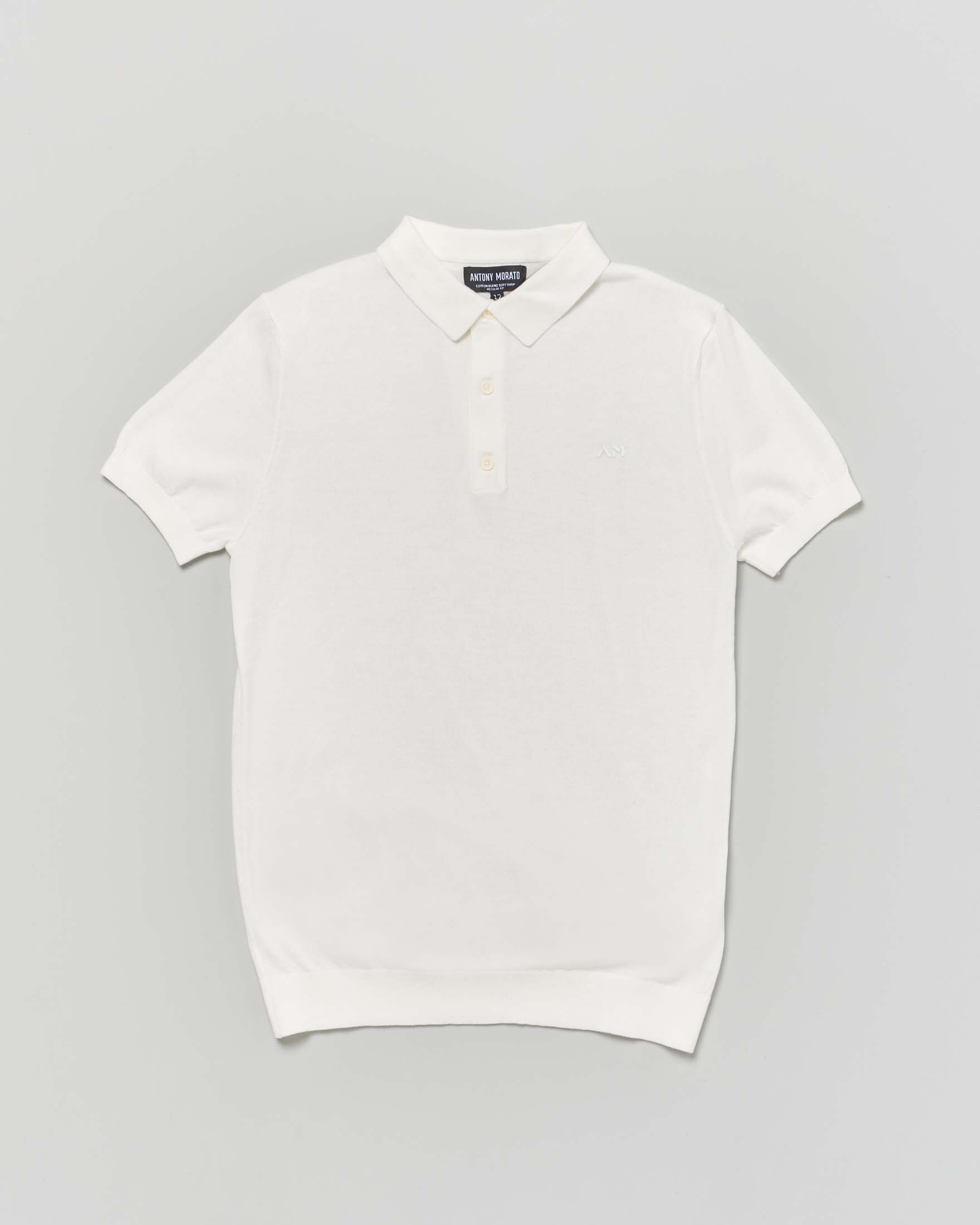 Polo Antony Morato in filo di misto cotone color crema
