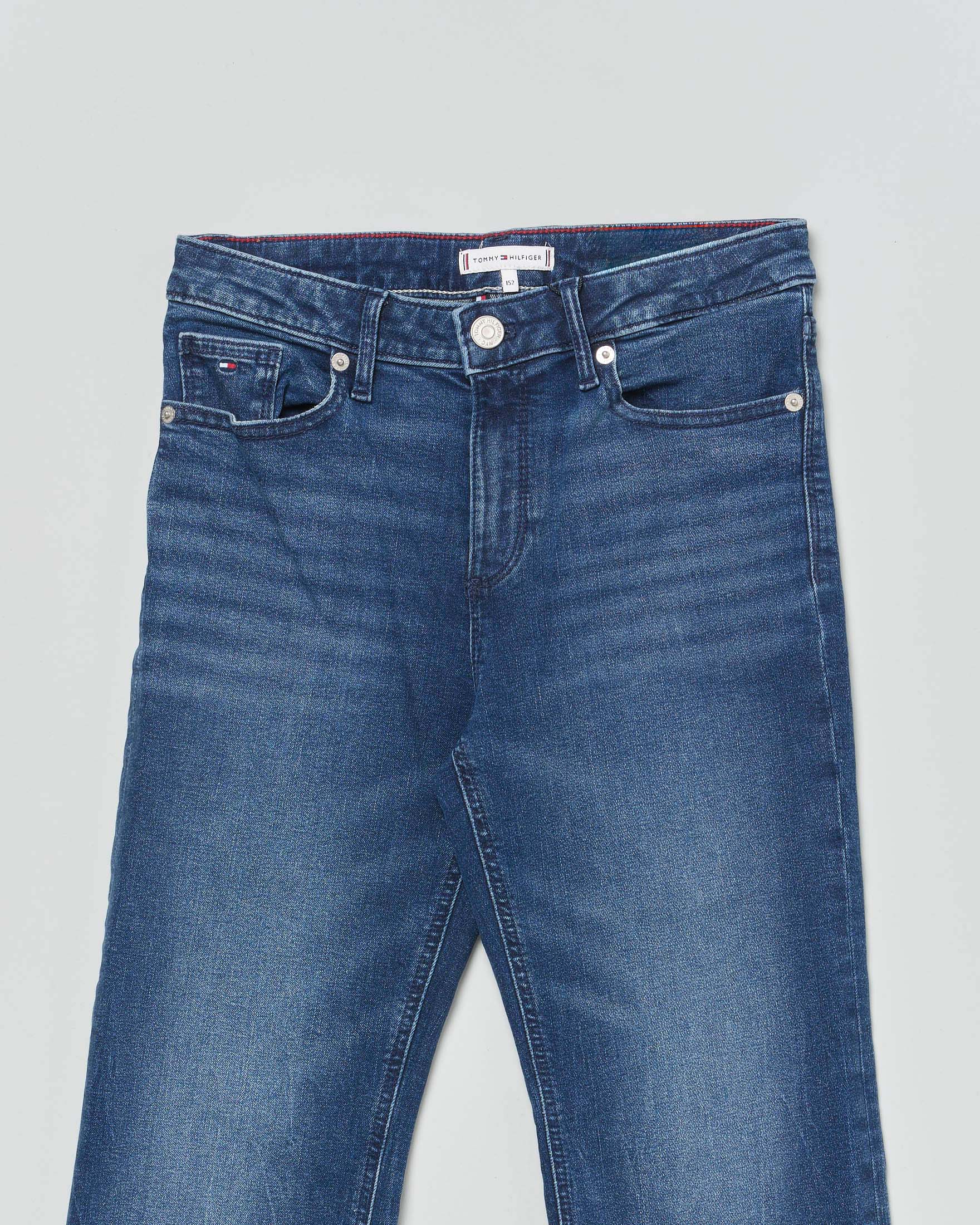 Jeans flare Tommy Hilfiger lavaggio medio stone washed a vita alta image