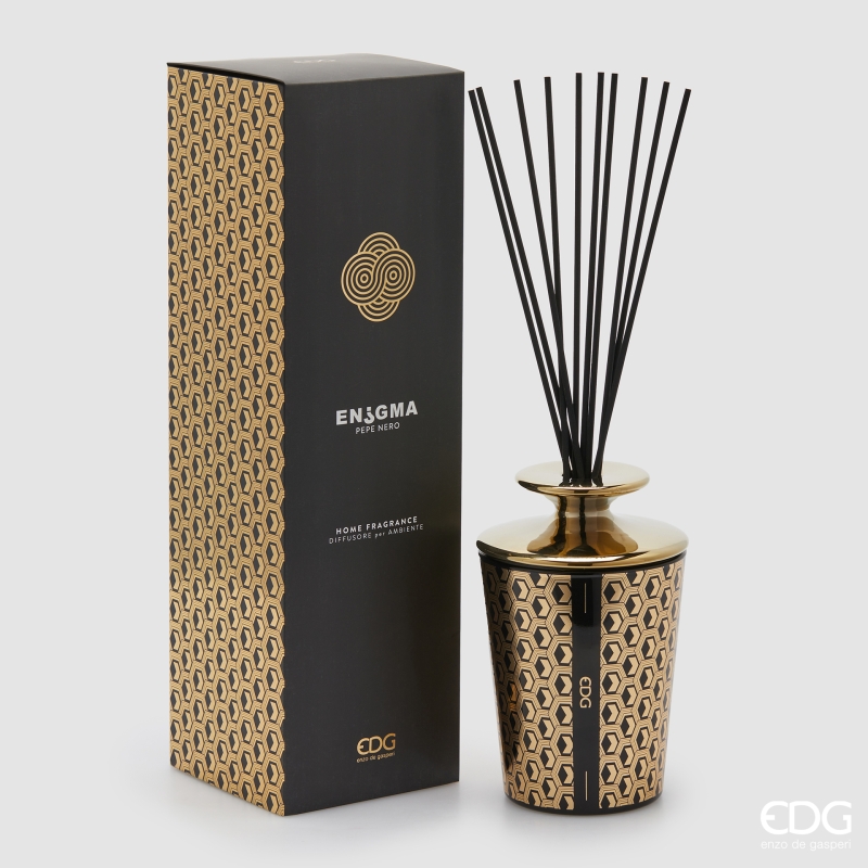 Diffusore Profumo a Bastoncini Enigma Collection Pepe Nero 900 ml. Edg