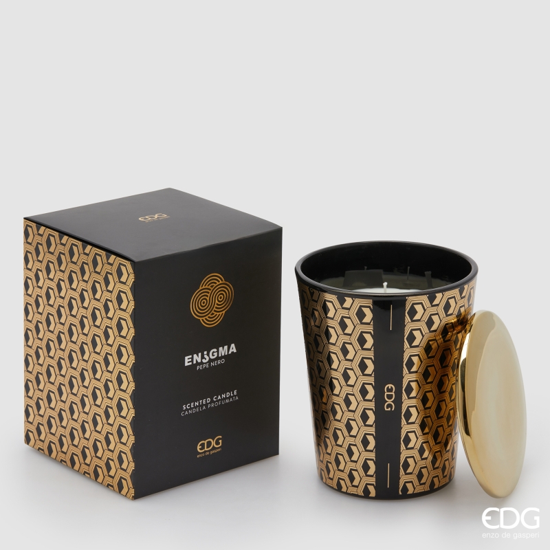 Candela Profumata Enigma Collection Pepe Nero 810 gr. Edg