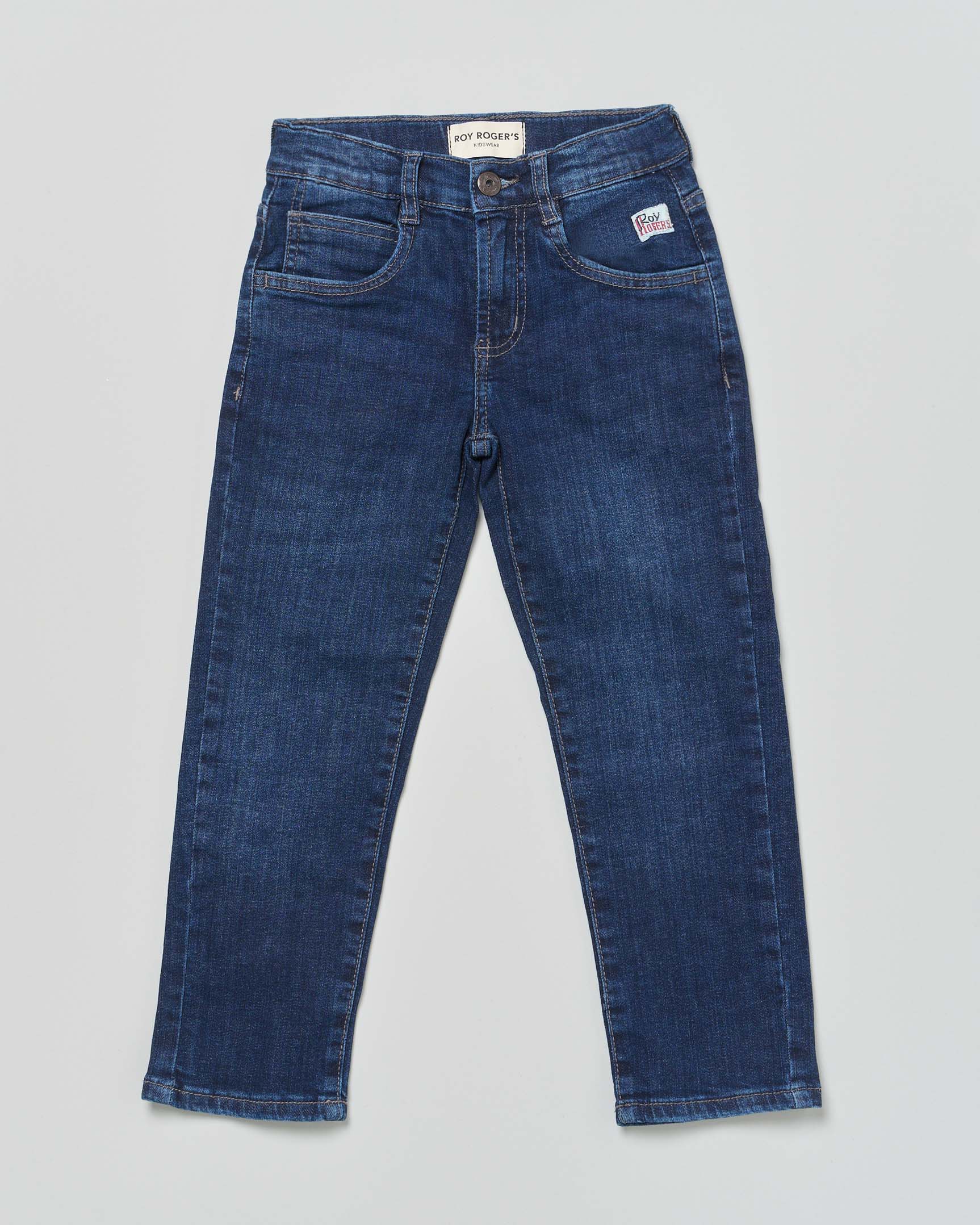 Jeans Roy Roger's regular fit blu stone washed in cotone stretch