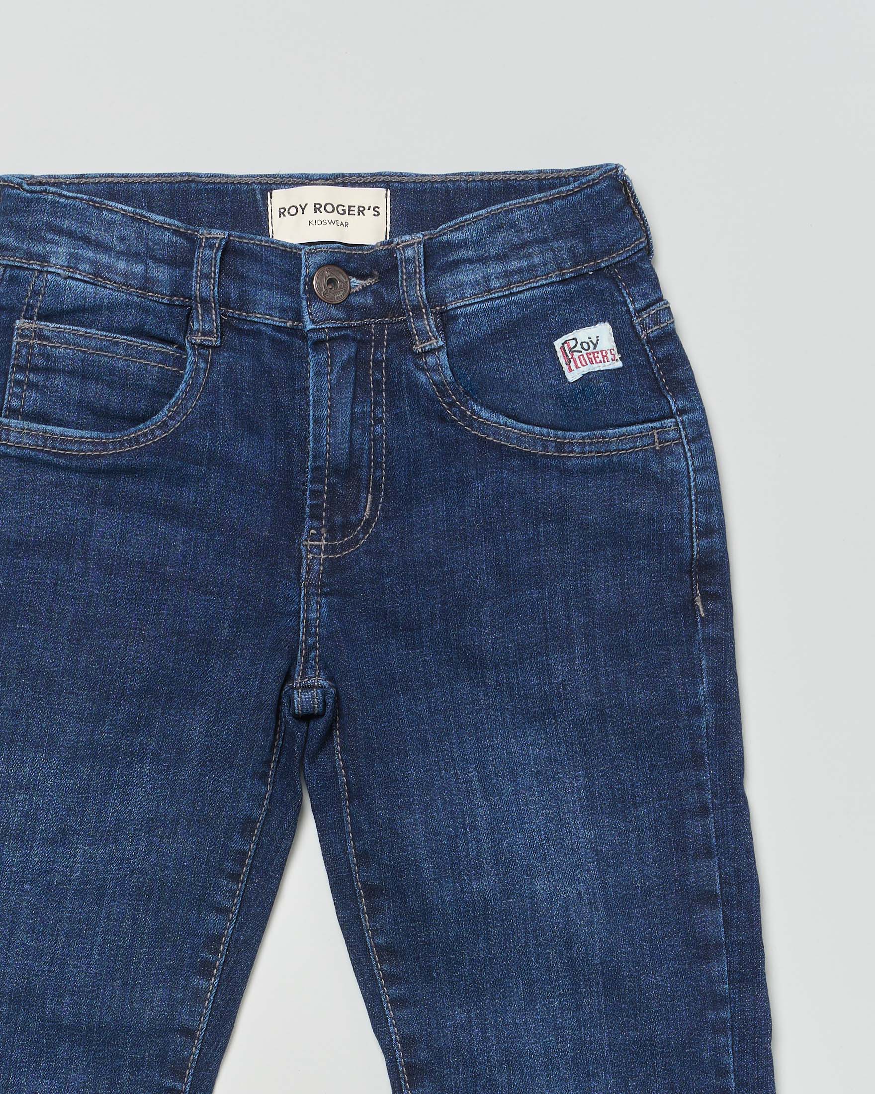 Jeans Roy Roger's regular fit blu stone washed in cotone stretch image
