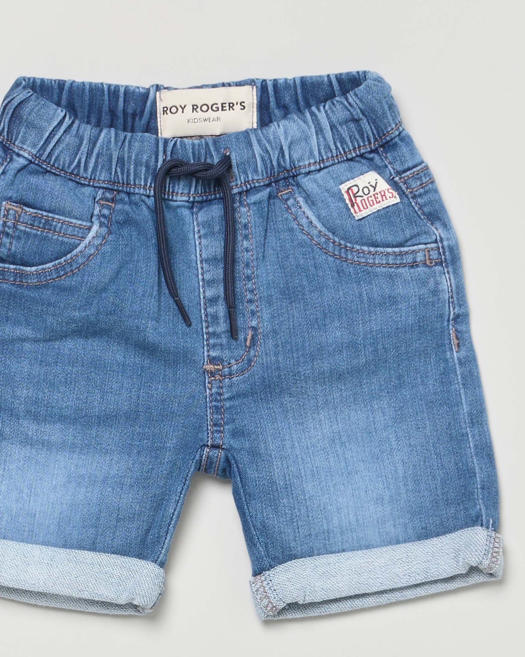 Bermuda Roy Roger's in denim lavaggio medio stone washed image