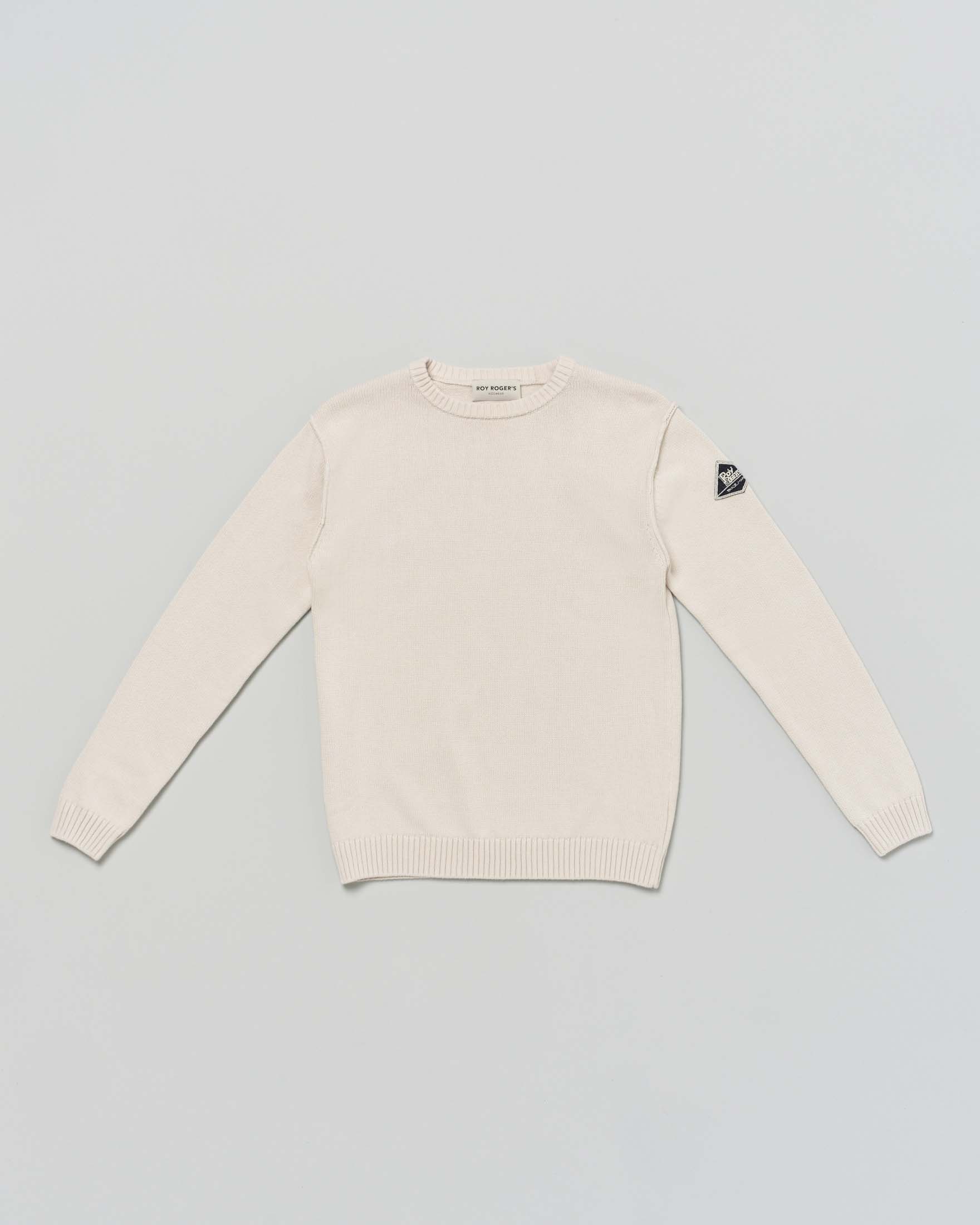 Maglioncino Roy Roger's color sabbia in cotone rasato