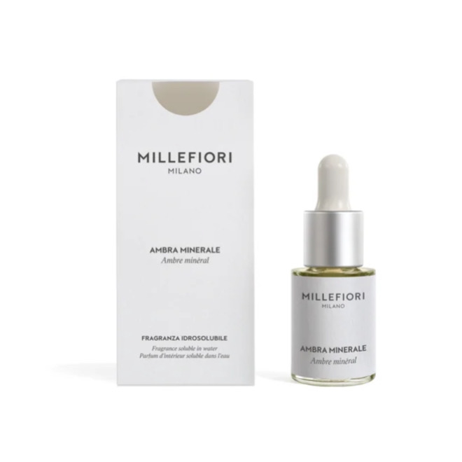 Fragranza Idrosolubile Ambra Minerale 15 ml. Millefiori Milano