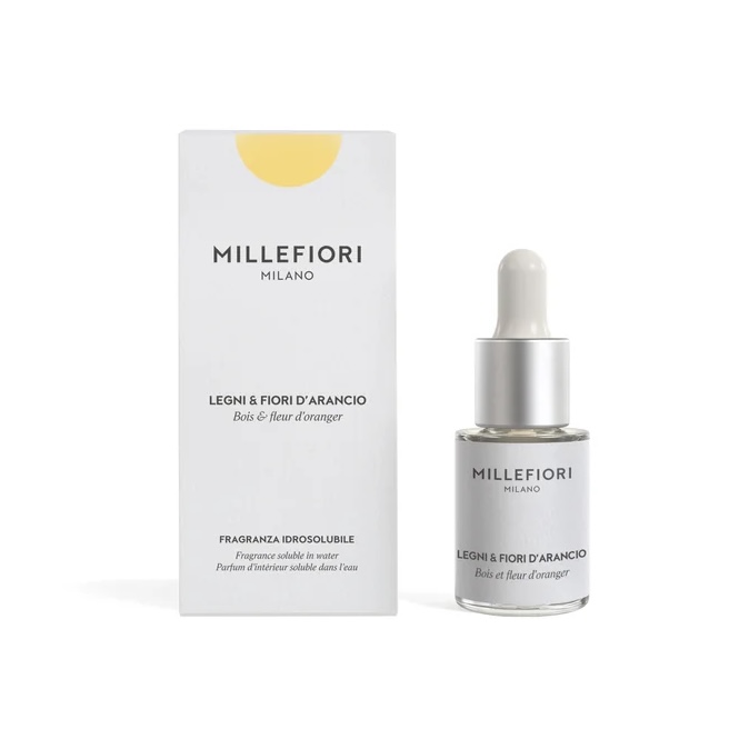 Fragranza Idrosolubile Legni e Fiori d'Arancio 15 ml. Millefiori Milano