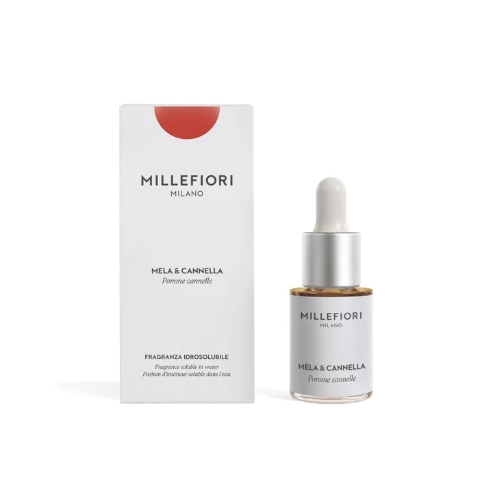 Fragranza Idrosolubile Mela & Cannella 15 ml. Millefiori Milano