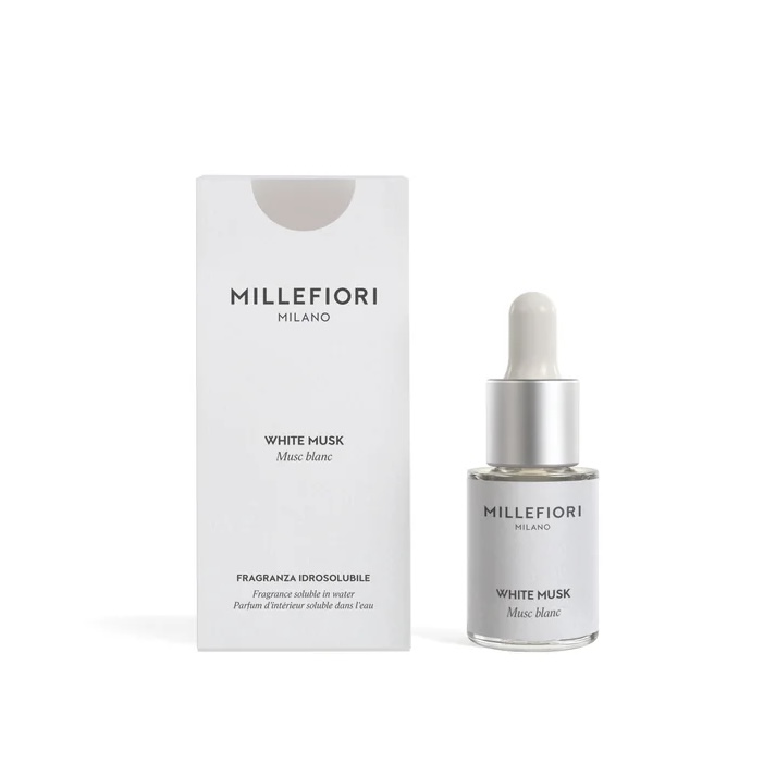 Fragranza Idrosolubile Muschio Bianco 15 ml. Millefiori Milano