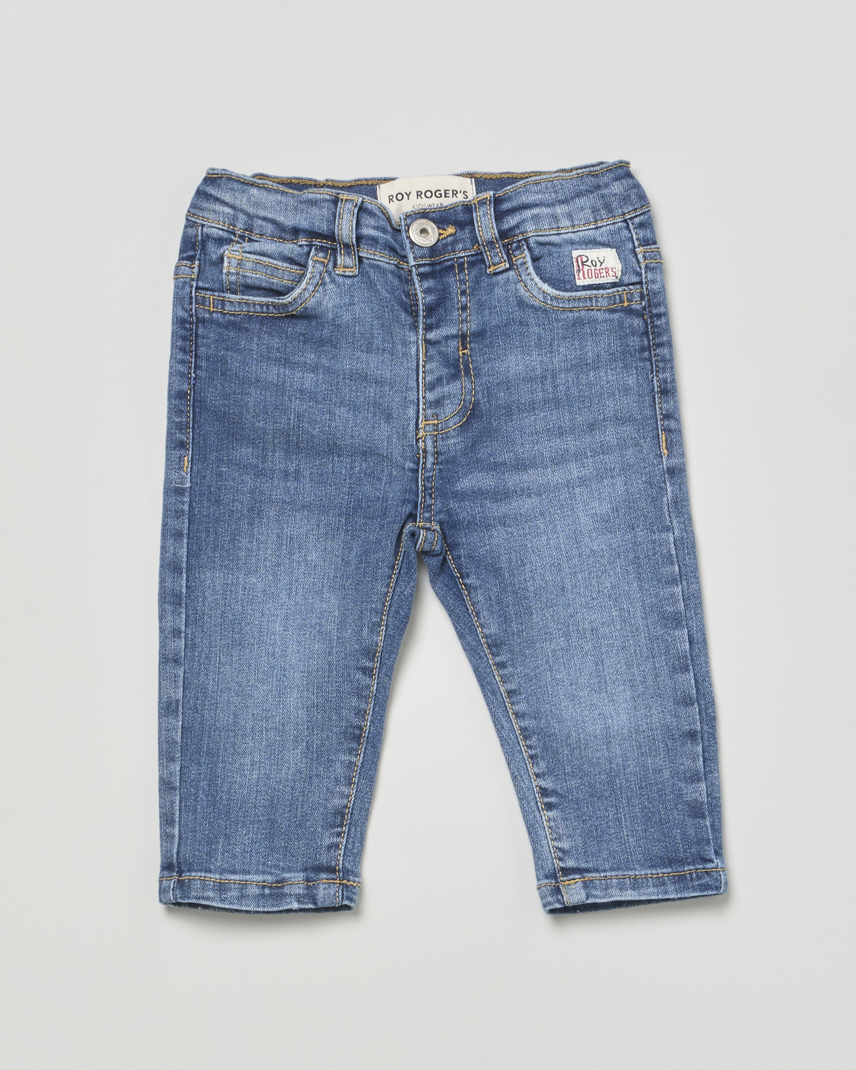 Jeans Roy Roger's straight lavaggio medio stone washed