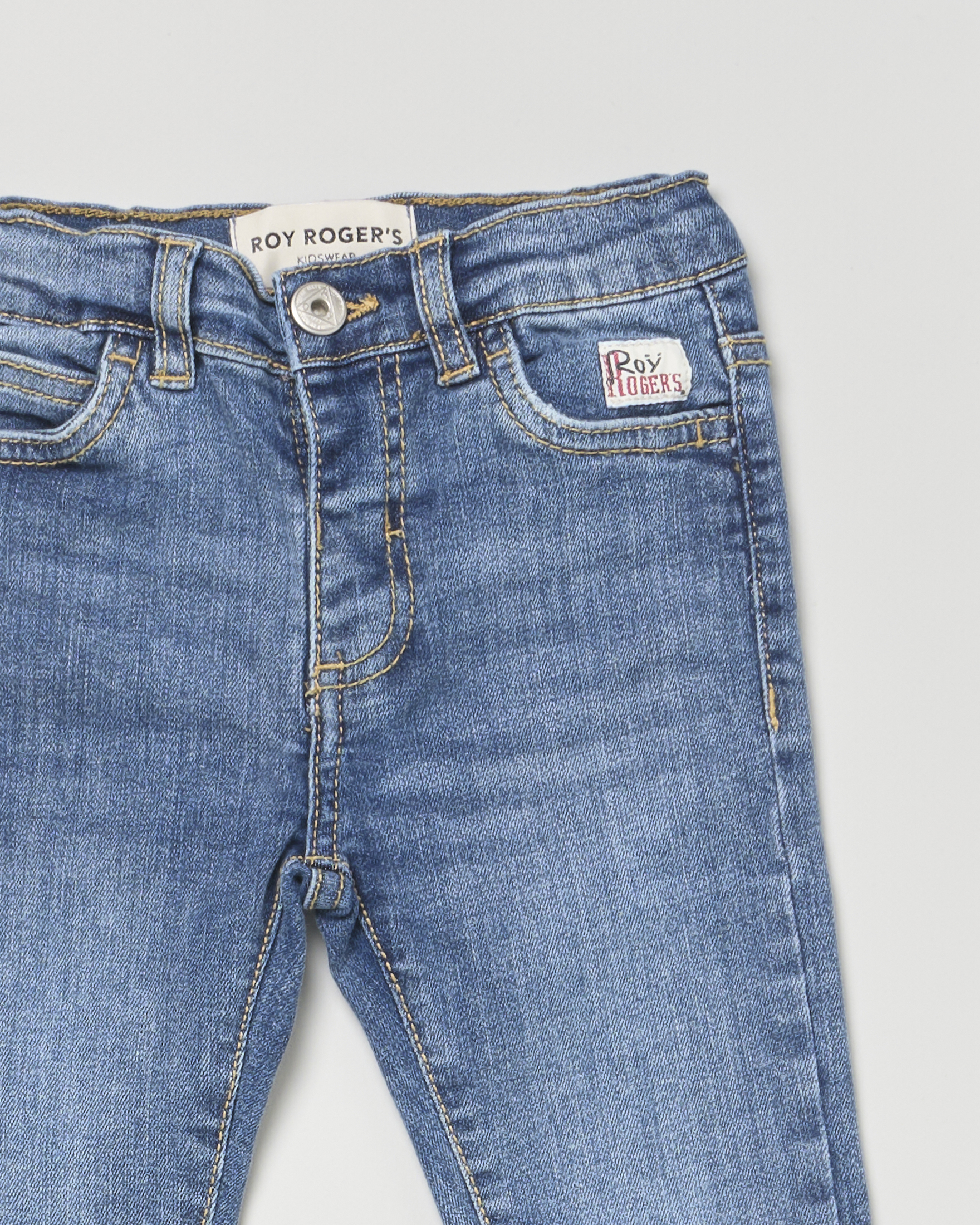 Jeans Roy Roger's straight lavaggio medio stone washed image