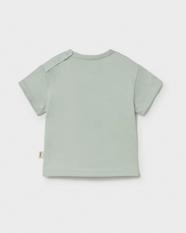 T-shirt Mayoral verde salvia in puro cotone con scivolo image