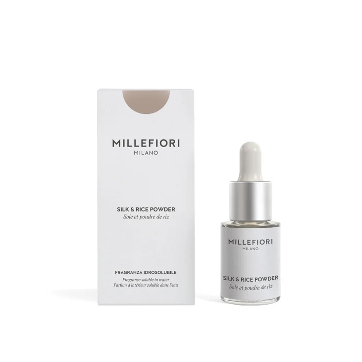Fragranza Idrosolubile Silk & Rice Powder 15 ml. Millefiori Milano
