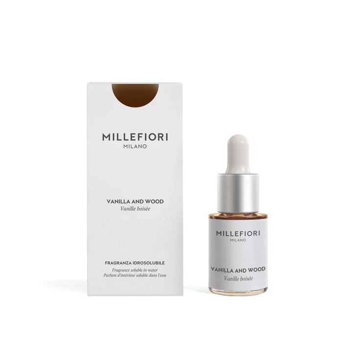 Fragranza Idrosolubile Vanilla & Wood 15 ml. Millefiori Milano