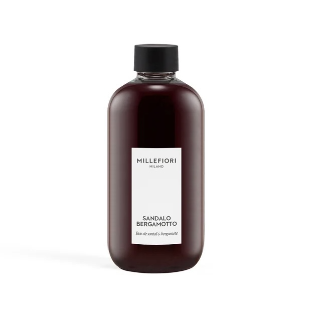 Ricarica per Diffusore a Stick 250 ml. Sandalo e Bergamotto Millefiori Milano