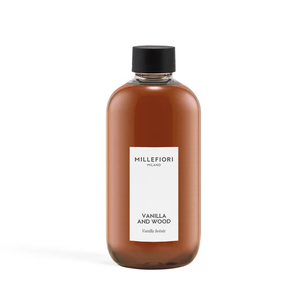 Ricarica per Diffusore a Stick 250 ml. Vanilla & Wood Millefiori Milano
