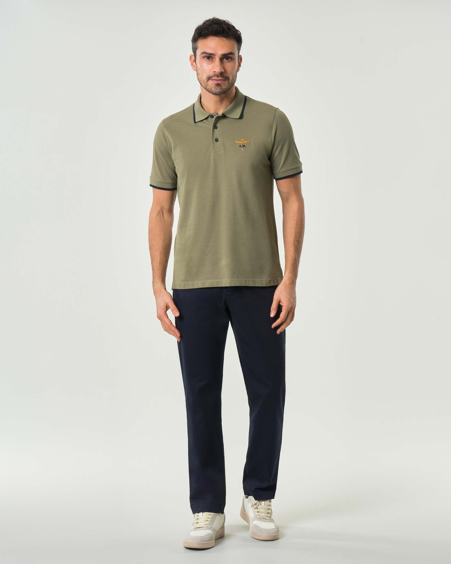 Pantaloni chino Gray Jacob Cohen slim-fit blu in tricottina di cotone stretch