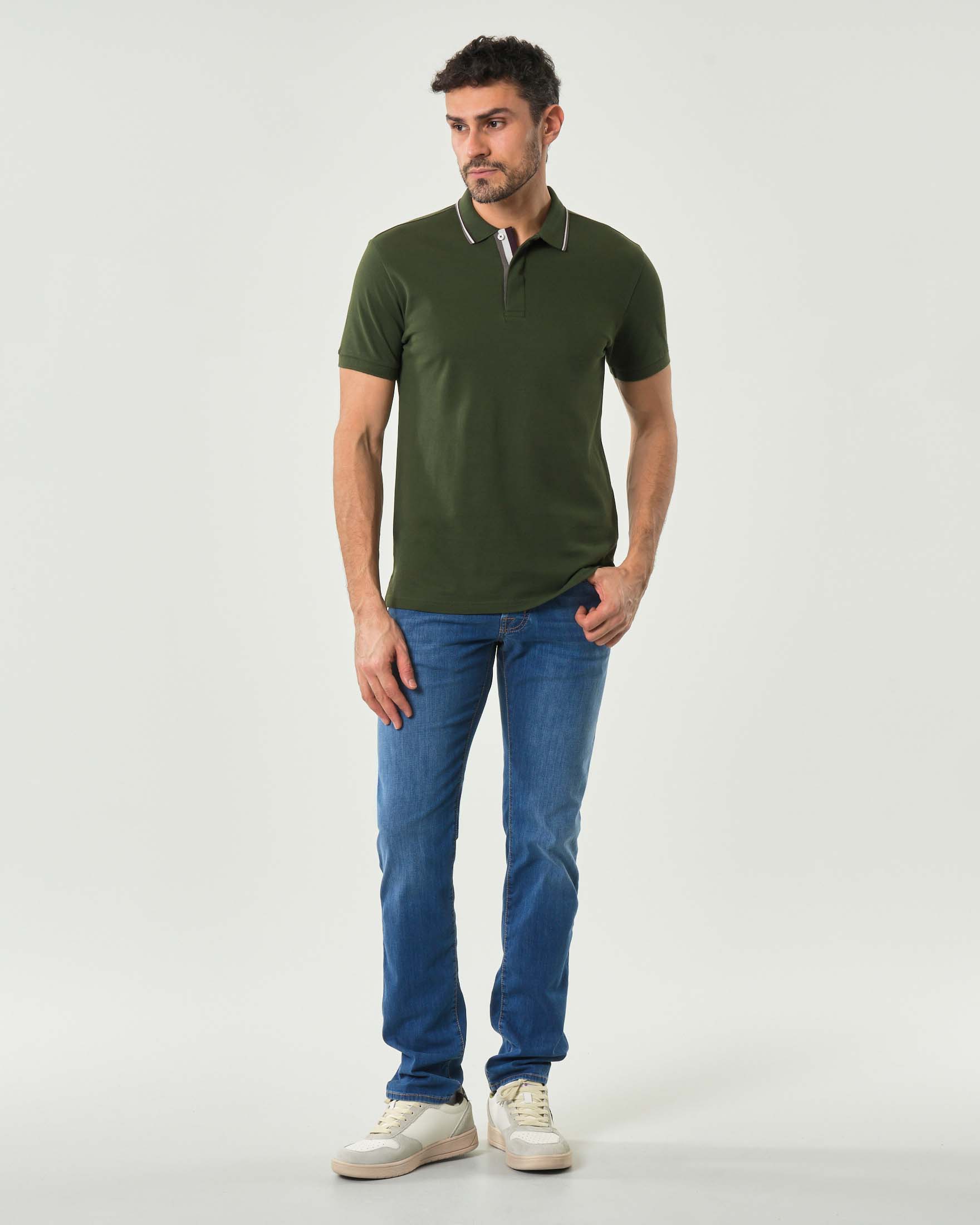 Jeans Nick Jacob Cohen lavaggio medio stone washed in cotone elasticizzato