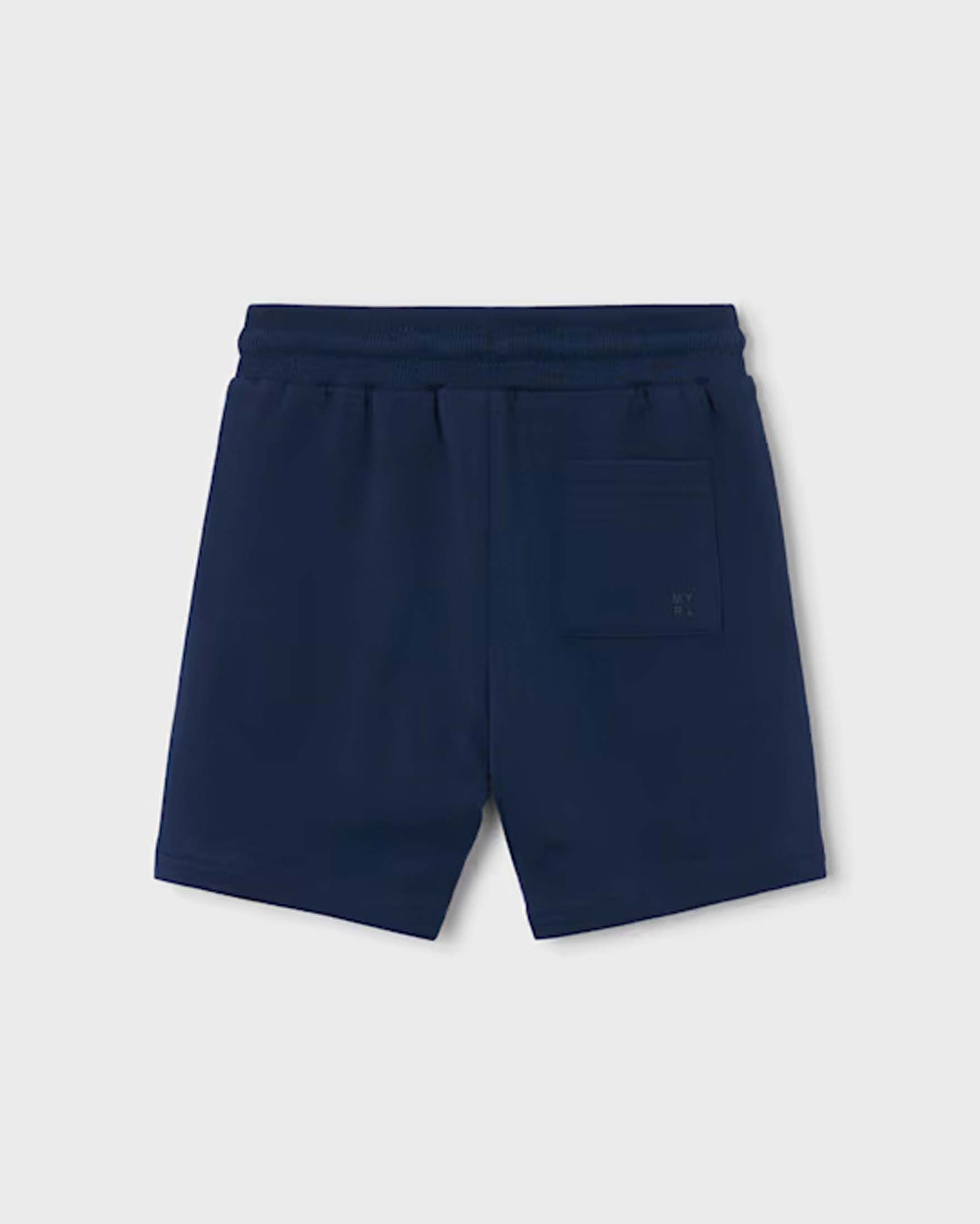Bermuda Mayoral blu in misto cotone con logo stampato tono su tono sul retro image