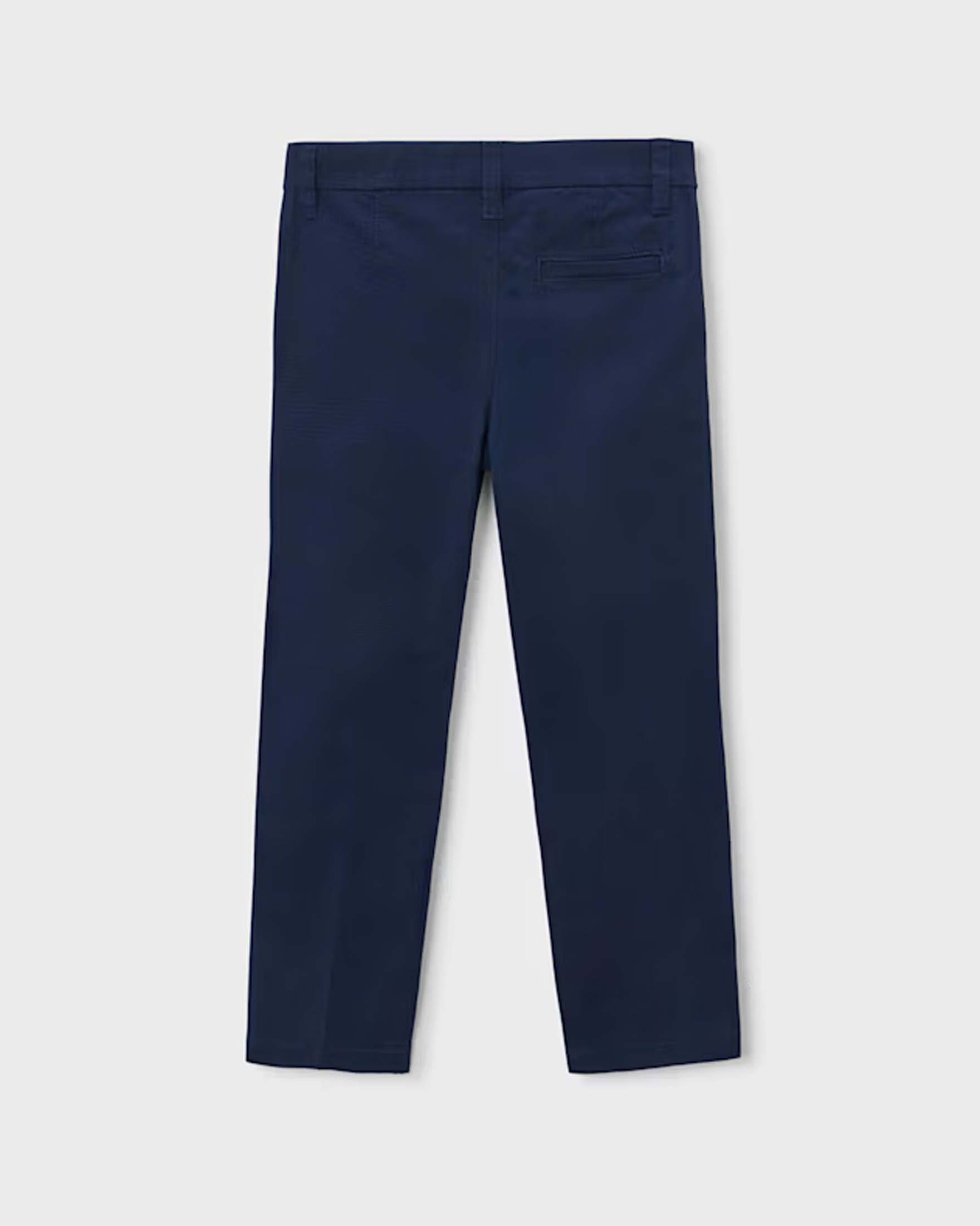 Pantaloni chino blu Mayoral in cotone elasticizzato dal look elegante image