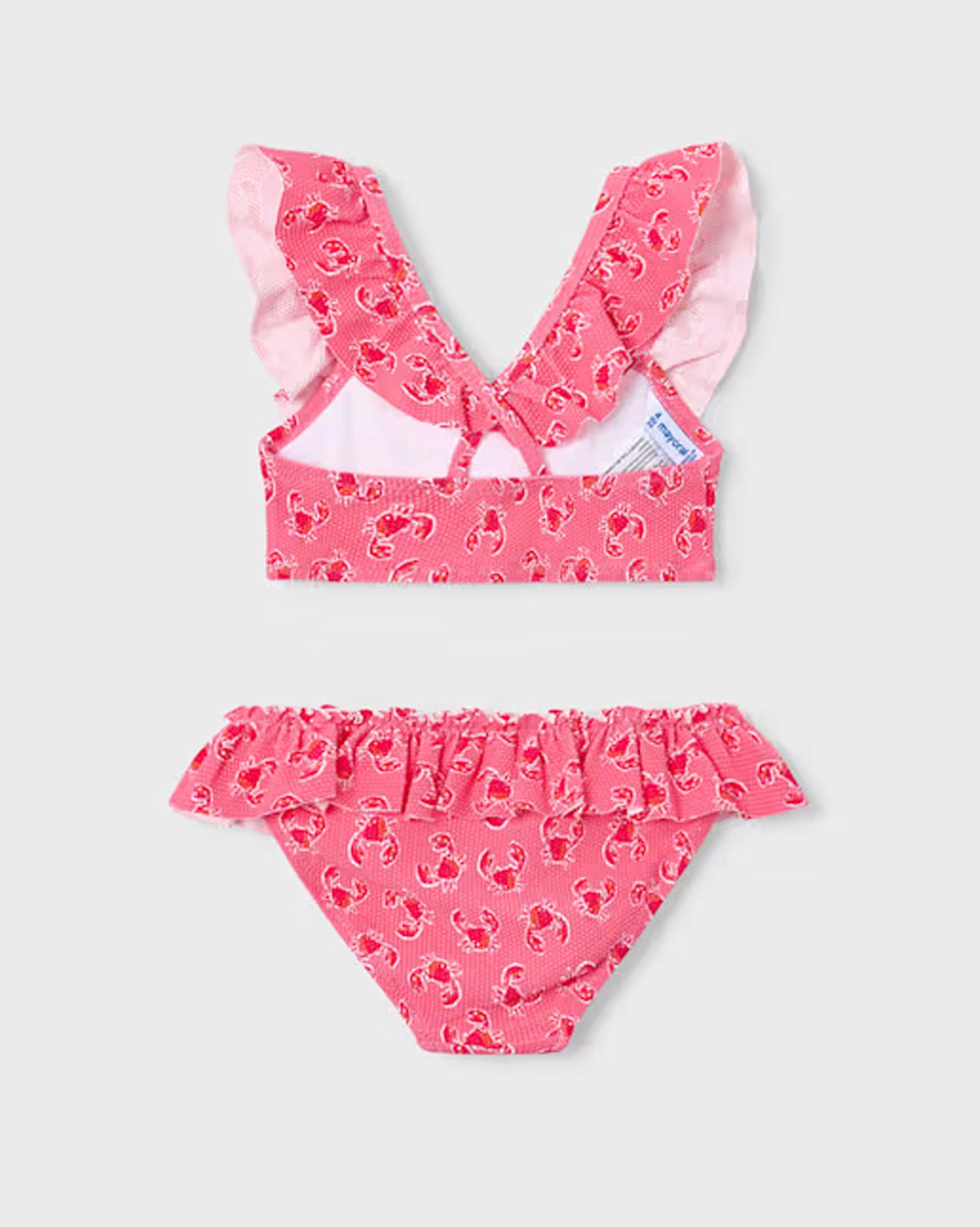 Bikini rosa Mayoral in poliammide ed elastan con dettagli a rouches image