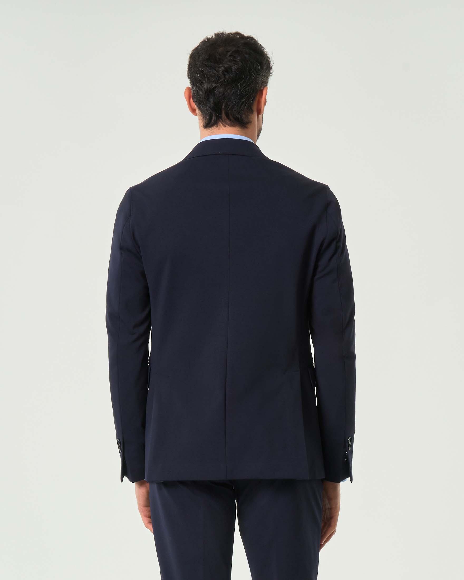 Abito Paul Baker blu in jersey di cotone stretch