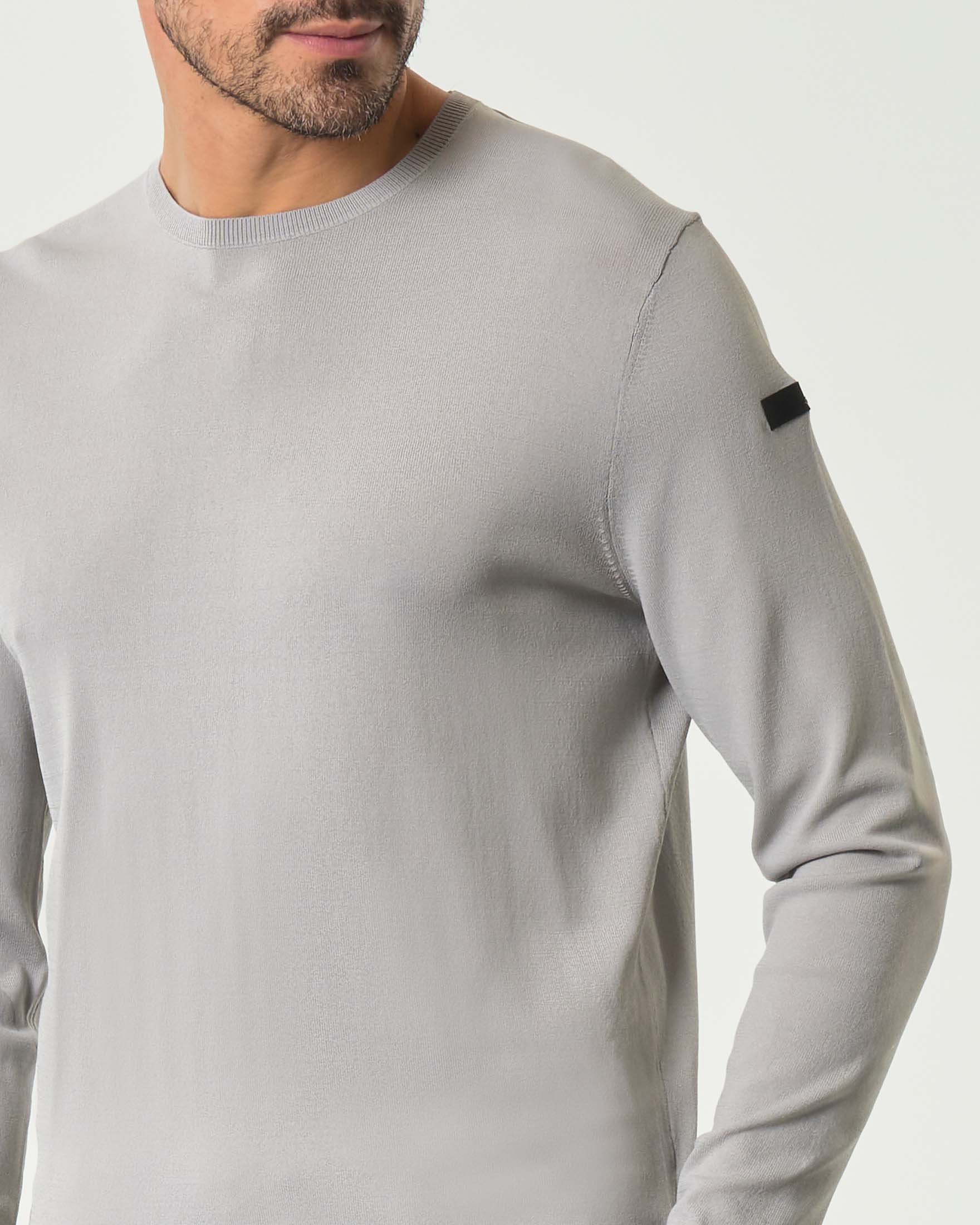 Maglia girocollo ghiaccio R.R.D. Maxell in filato tecnico di viscosa stretch image