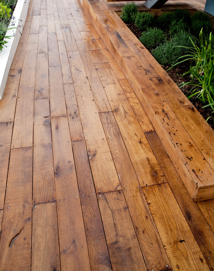 vialetto esterno in legno