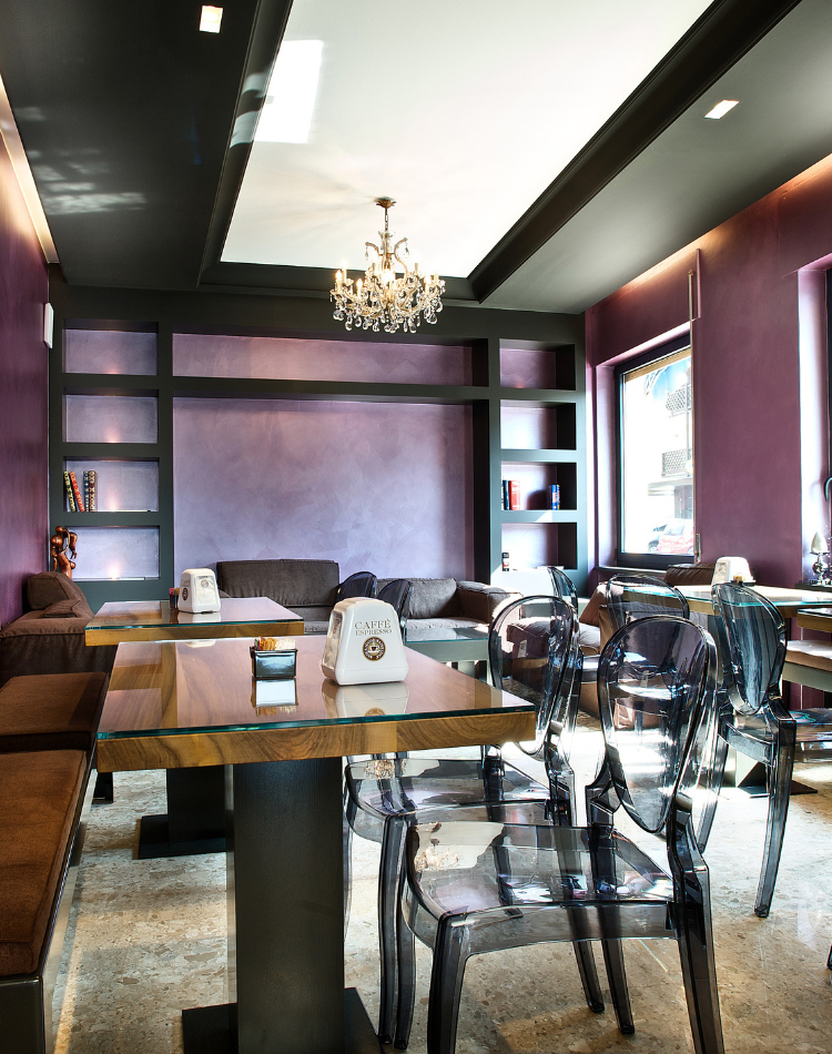 mobili bar in legno noce