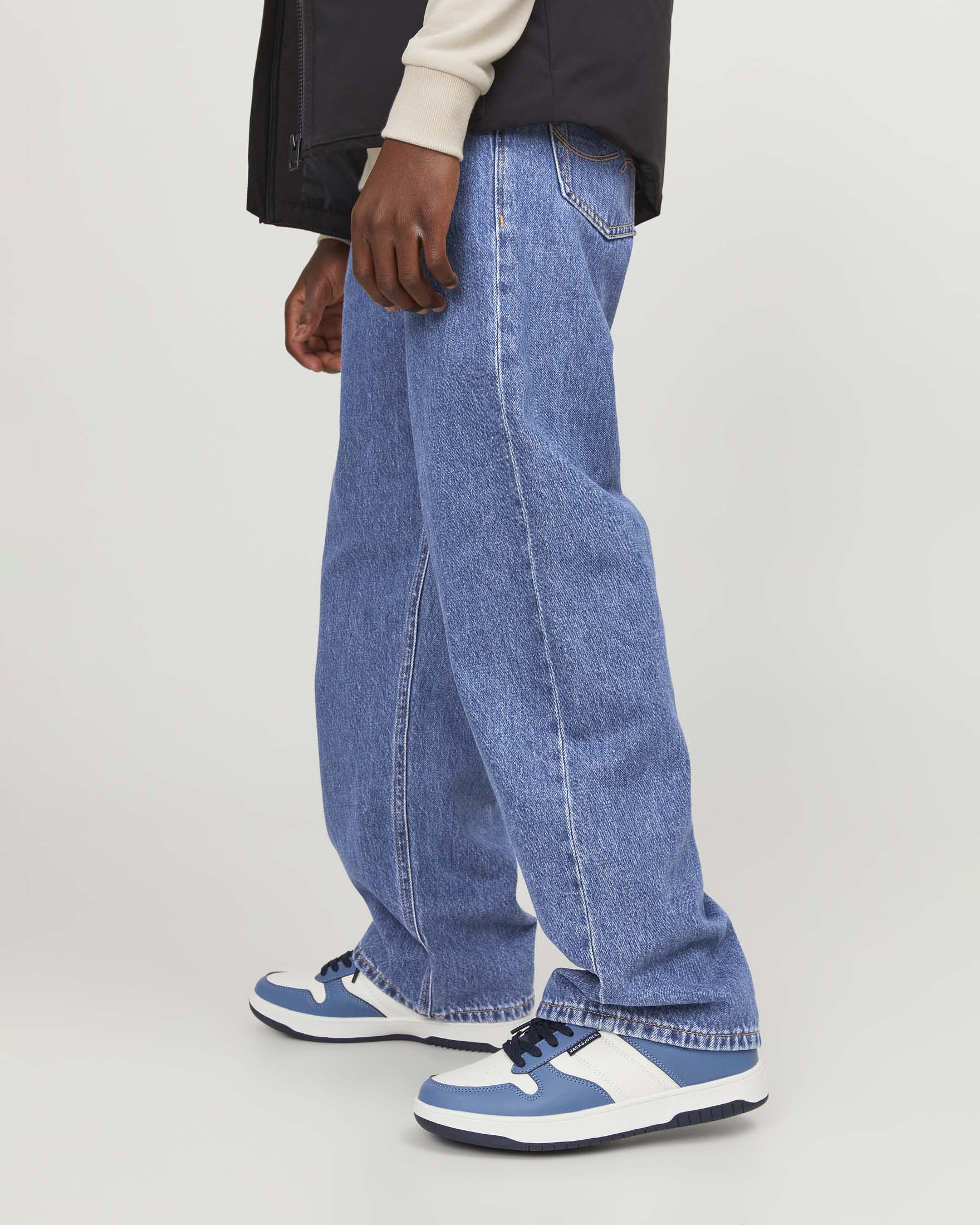 Jeans straight fit Jack & Jones a lavaggio medio stone washed