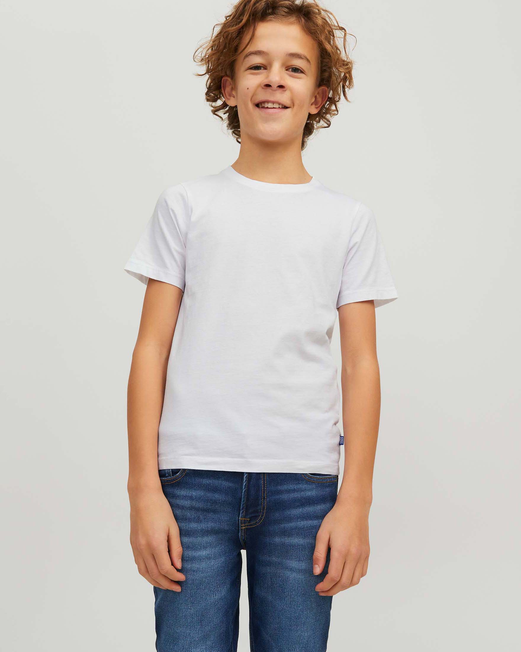 T-shirt Jack & Jones bianca basic in puro cotone