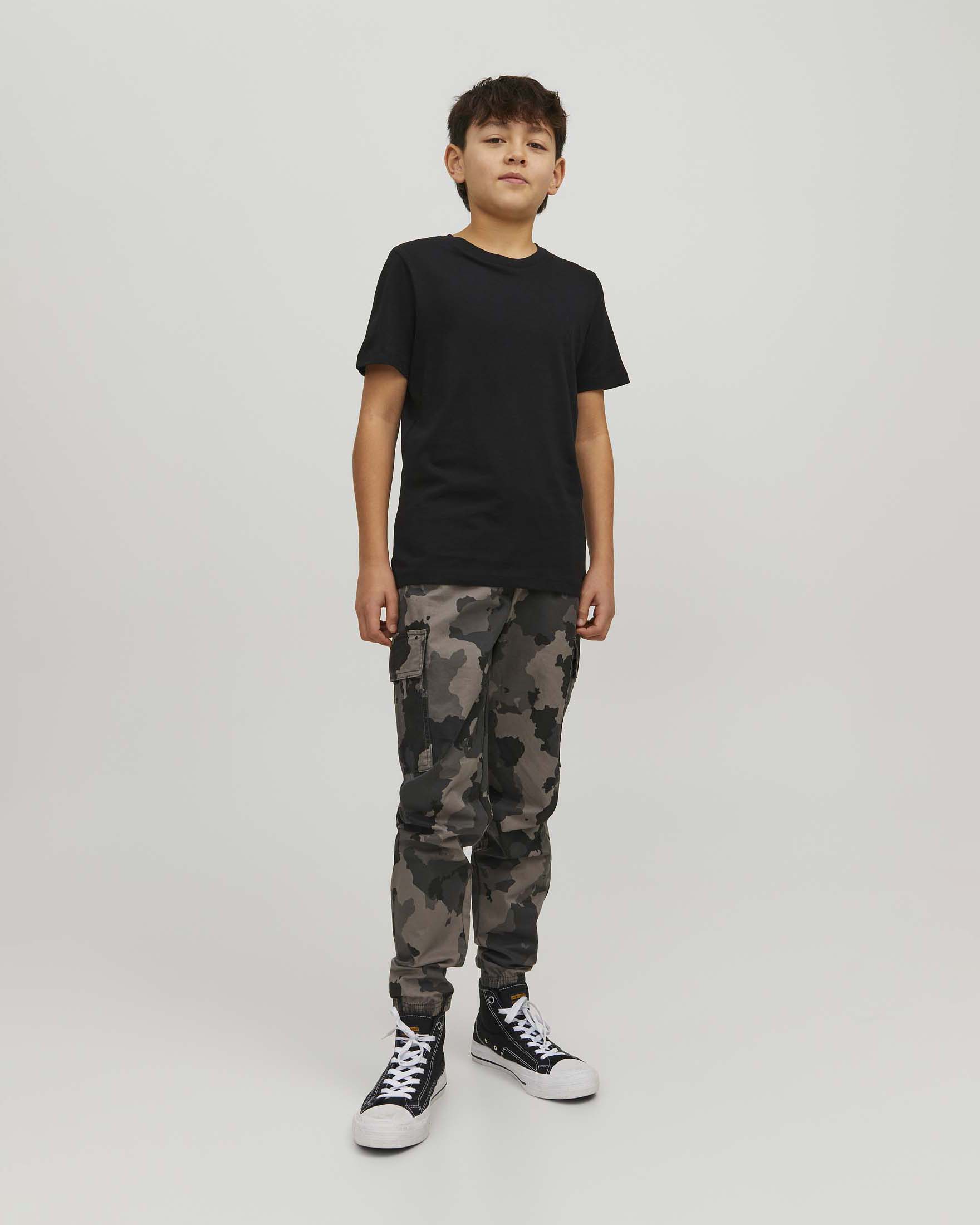T-shirt Jack & Jones nera basic in puro cotone