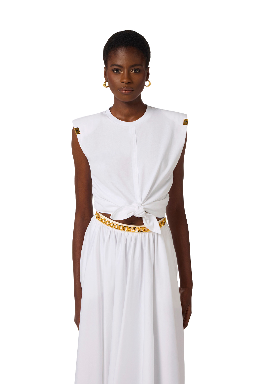 T-shirt in Jersey con Nodo