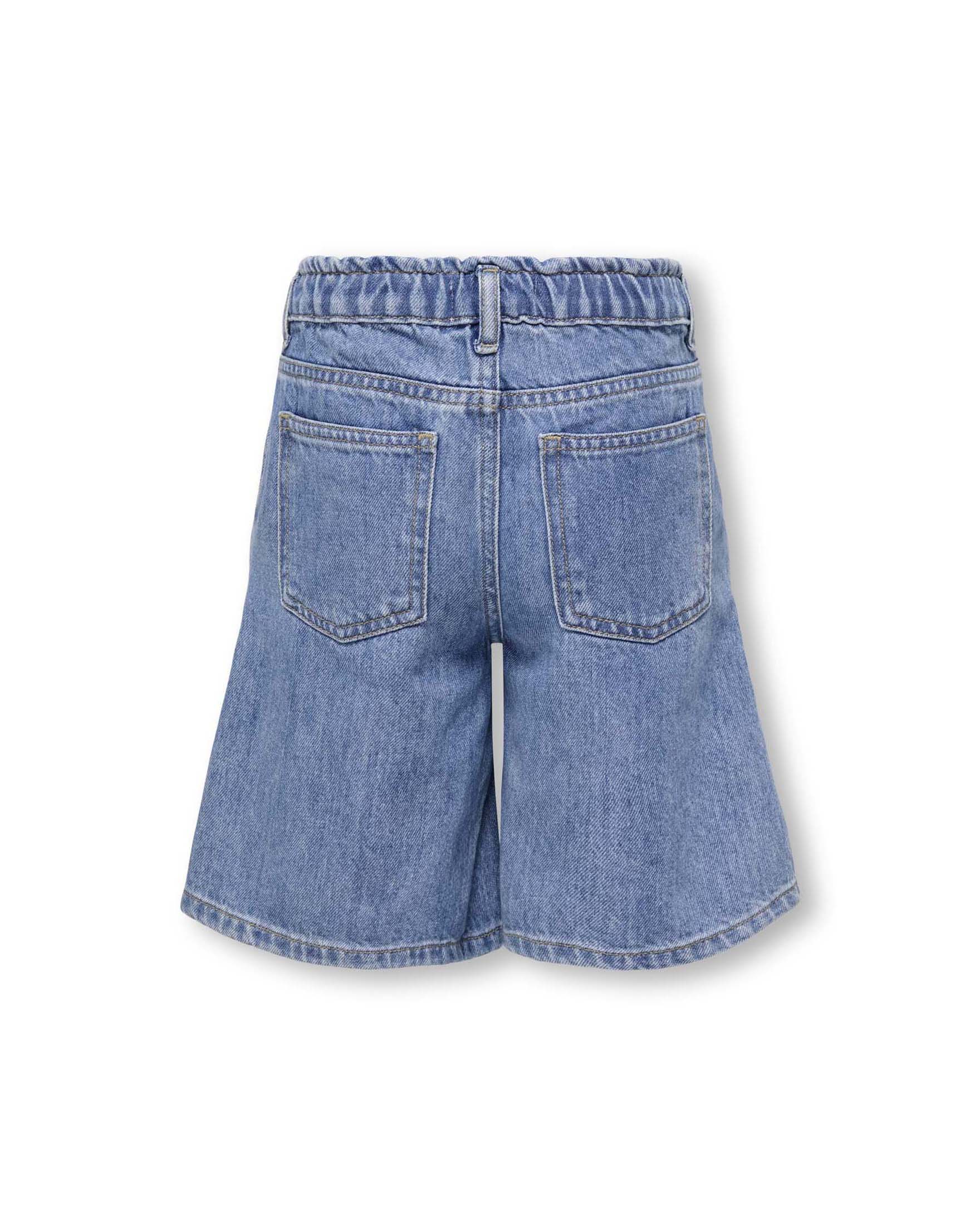 Jorts wide leg Kids Only in denim lavaggio medio stone washed image