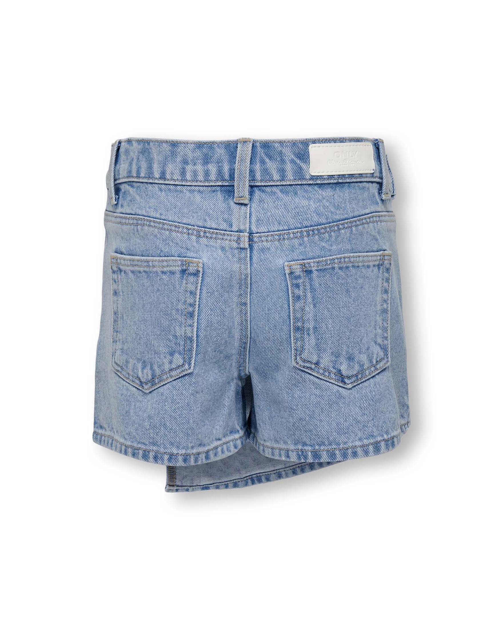 Short finta gonna Kids Only in denim stone washed di puro cotone image