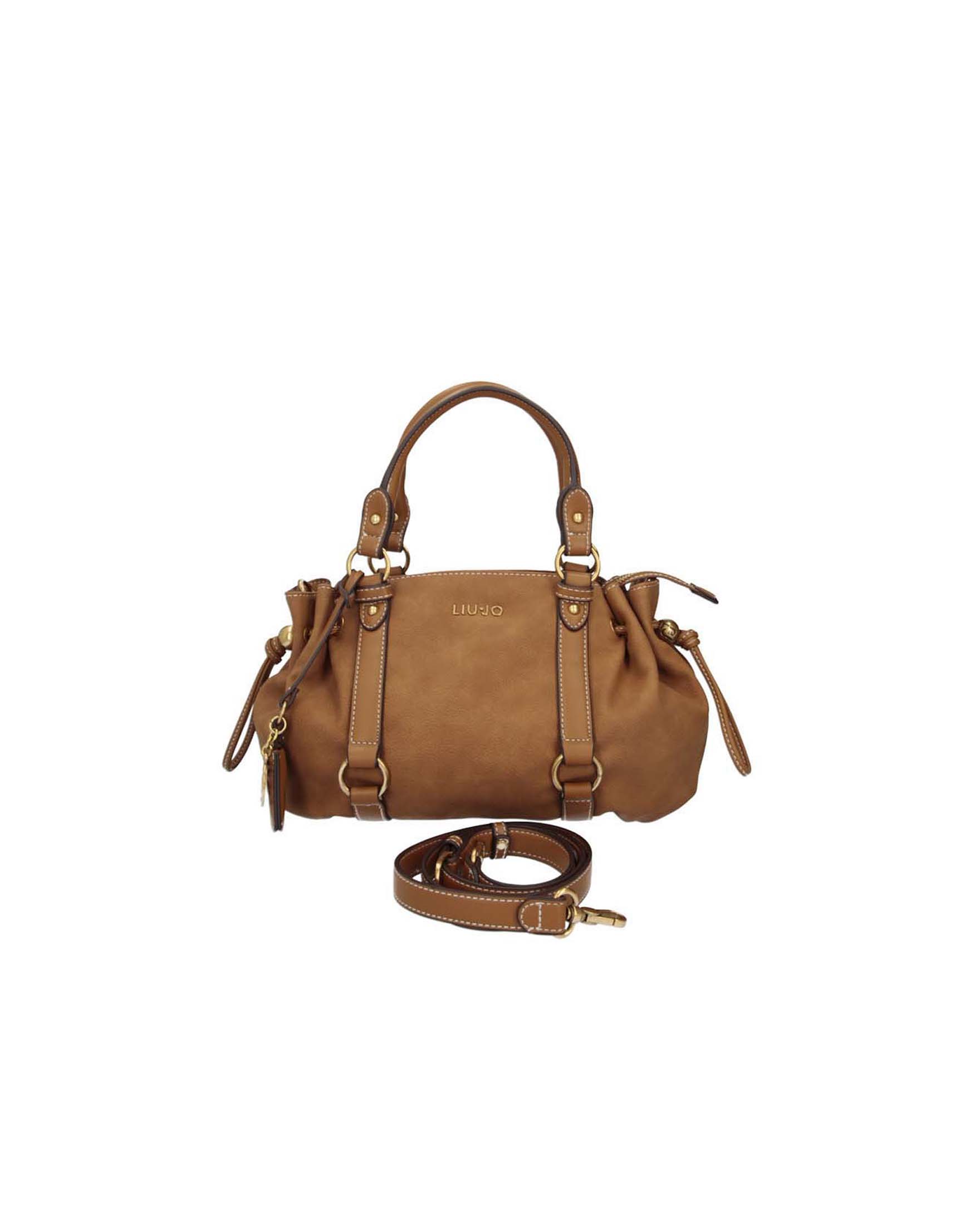 Borsa Liu Jo Accessories cuoio con dettagli a cinturini e logo metallico