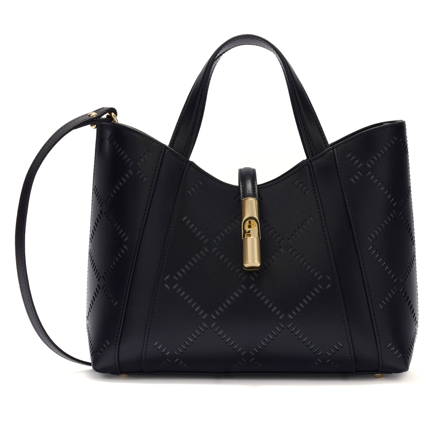 Borsa a mano e tracolla Goccia S Nero