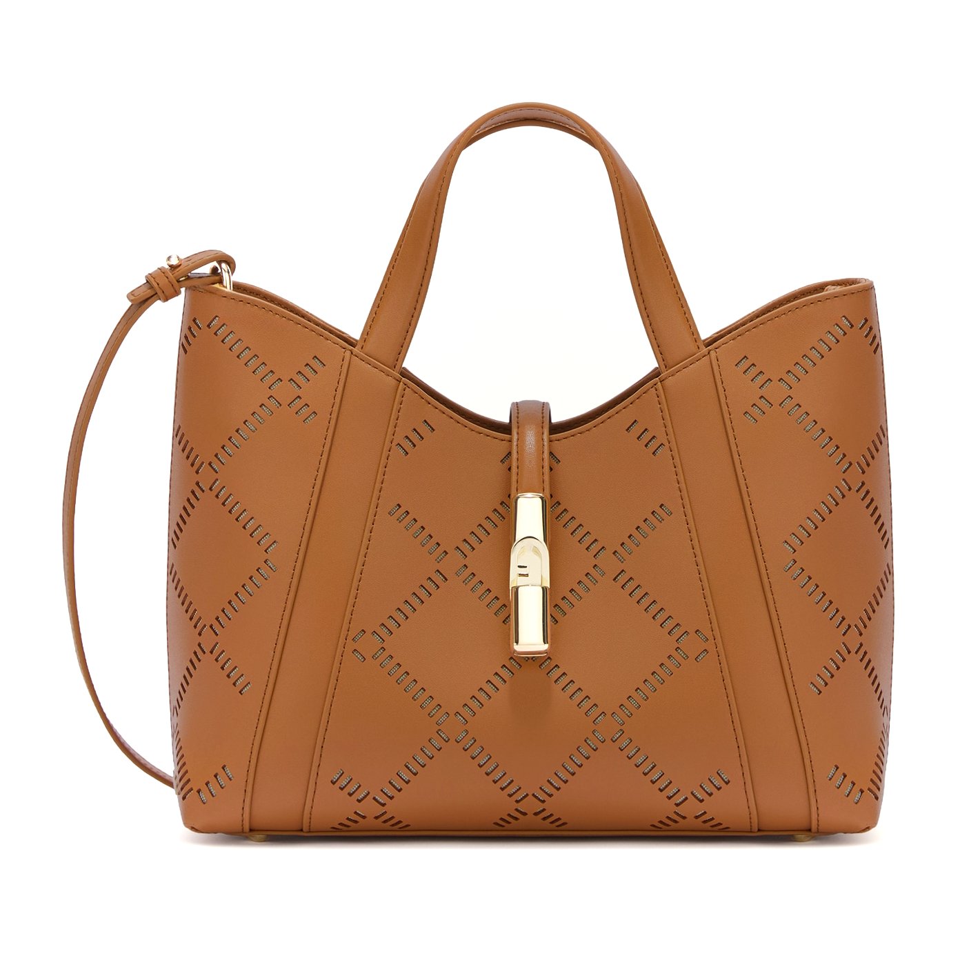 Borsa a mano e tracolla Goccia S Brandy