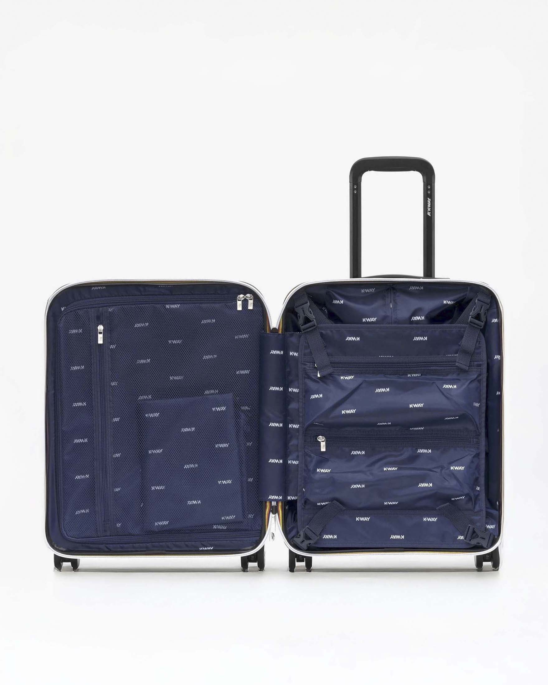 Trolley K-way Eudoxie verde salvia con logo impresso