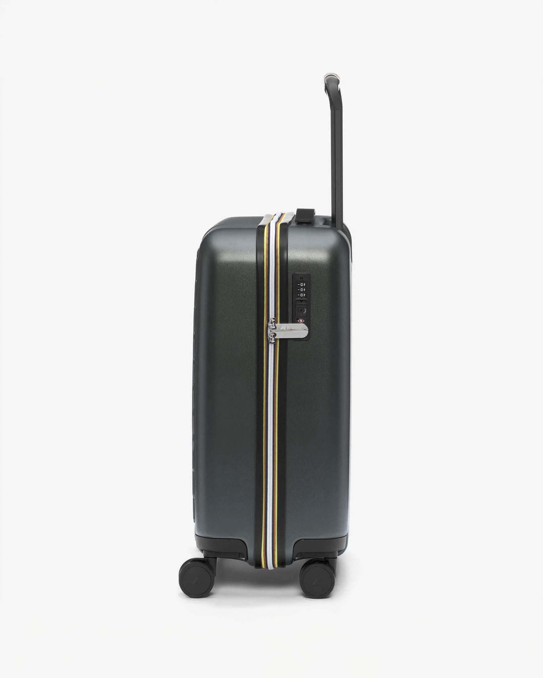 Trolley K-way Eudoxie verde militare con logo impresso image