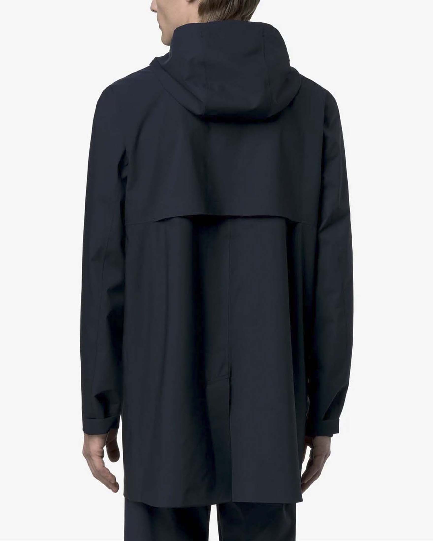 Giacca impermeabile Tommy Stretch 2L K-way blu in tessuto tecnico con cappuccio image