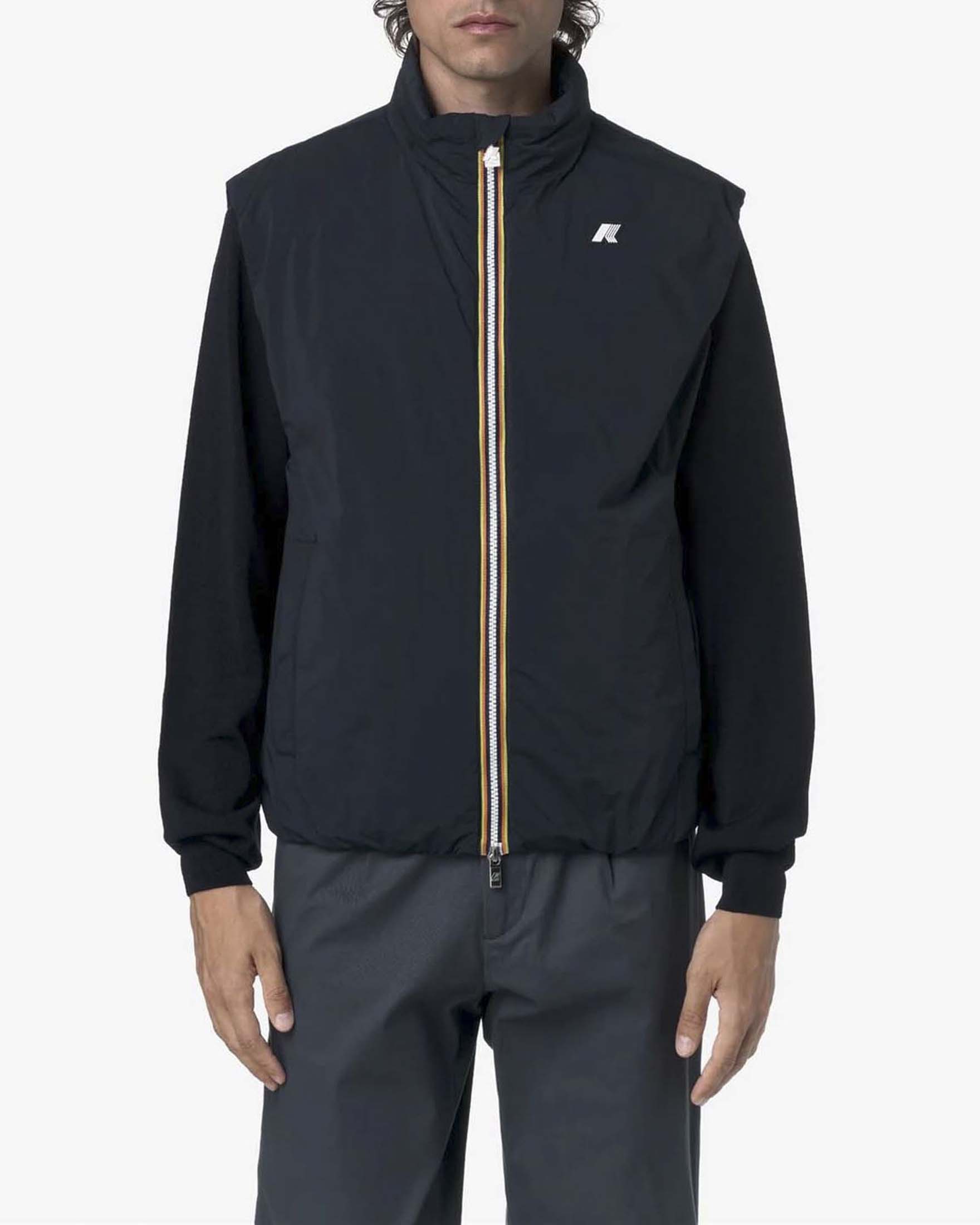 Gilet K-way Valen Plain Warm blu in misto nylon idrorepellente