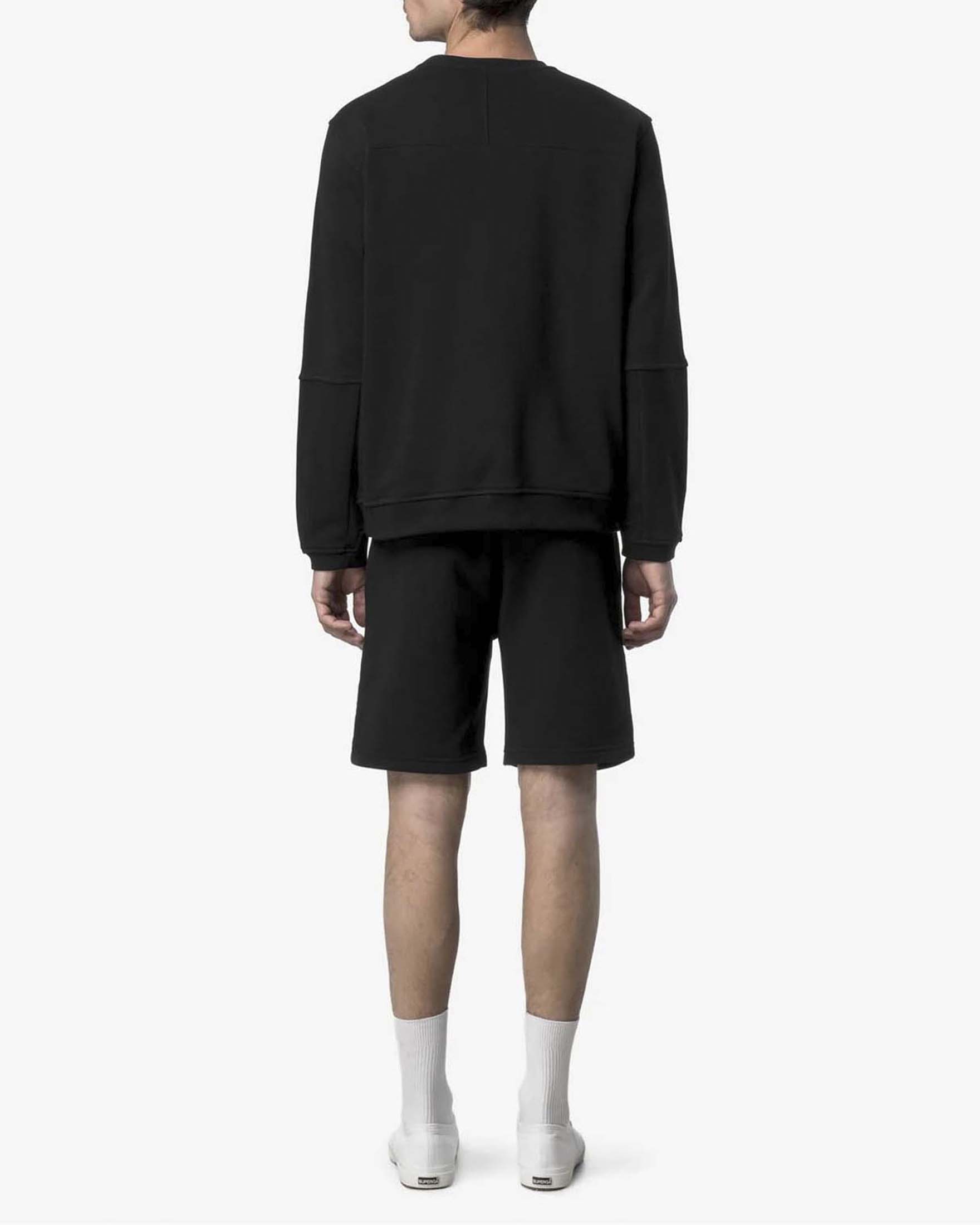 Felpa girocollo nera K-way Nael in misto cotone image