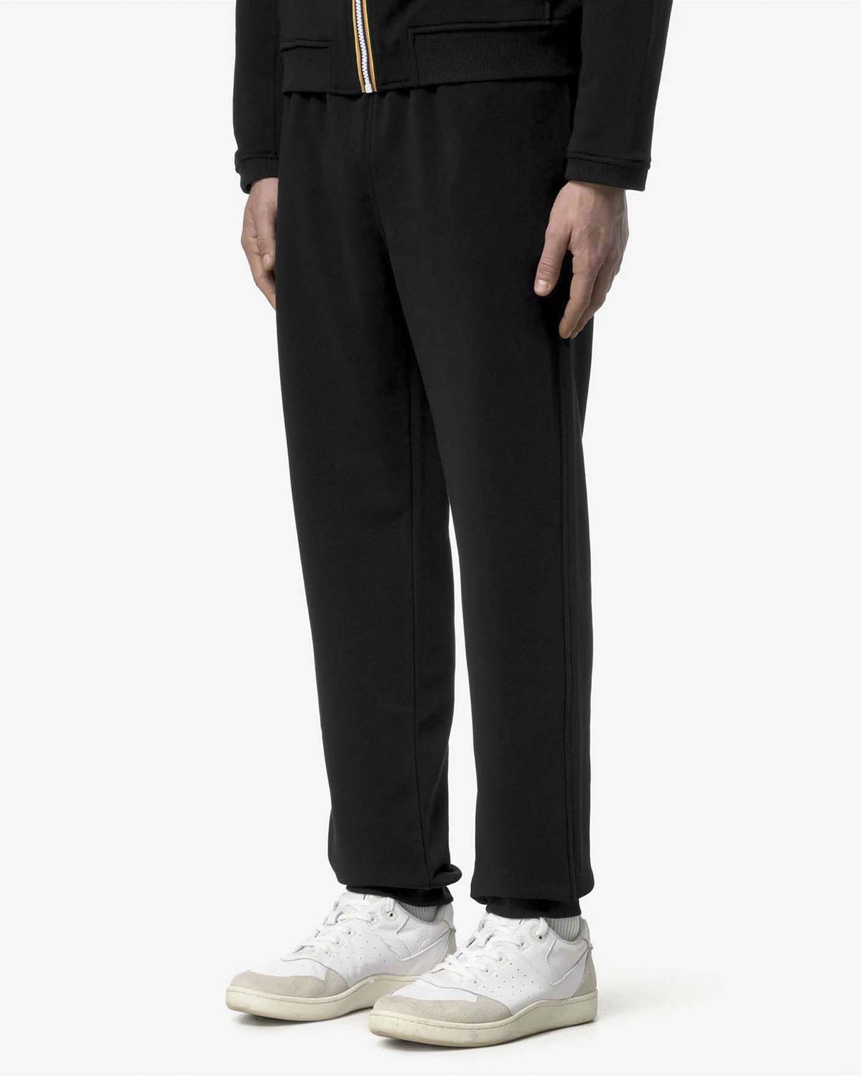 Pantalone K-way Philbert nero in felpa di cotone image