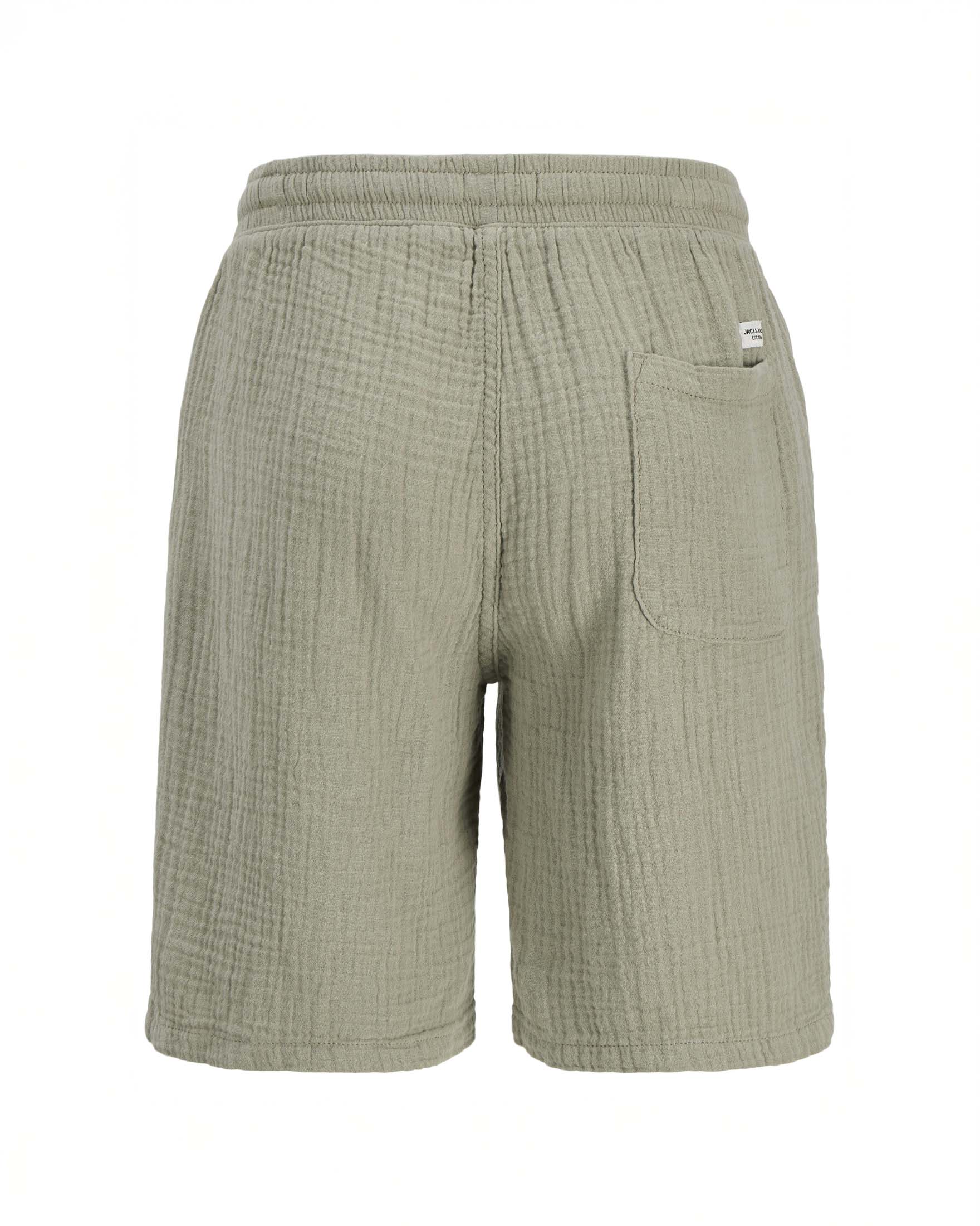 Bermuda Jack & Jones verde salvia in puro cotone goffrato image