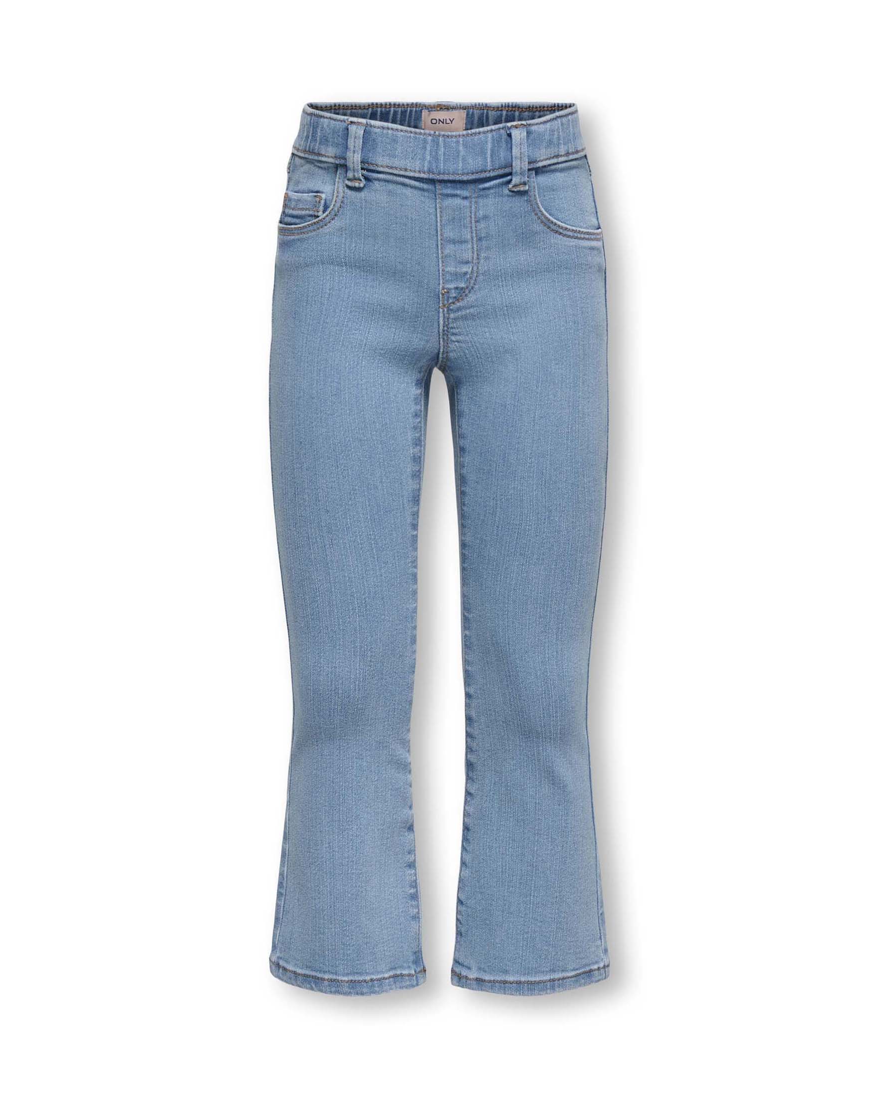 Jeggins Kids Only azzurro in cotone stretch modello flare