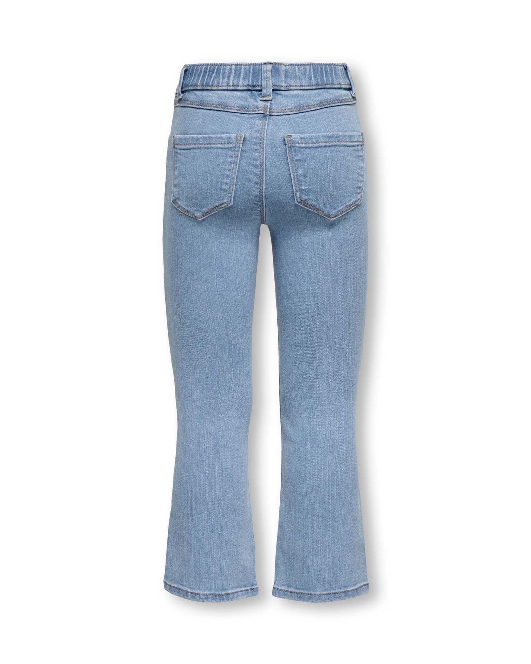 Jeggins Kids Only azzurro in cotone stretch modello flare image