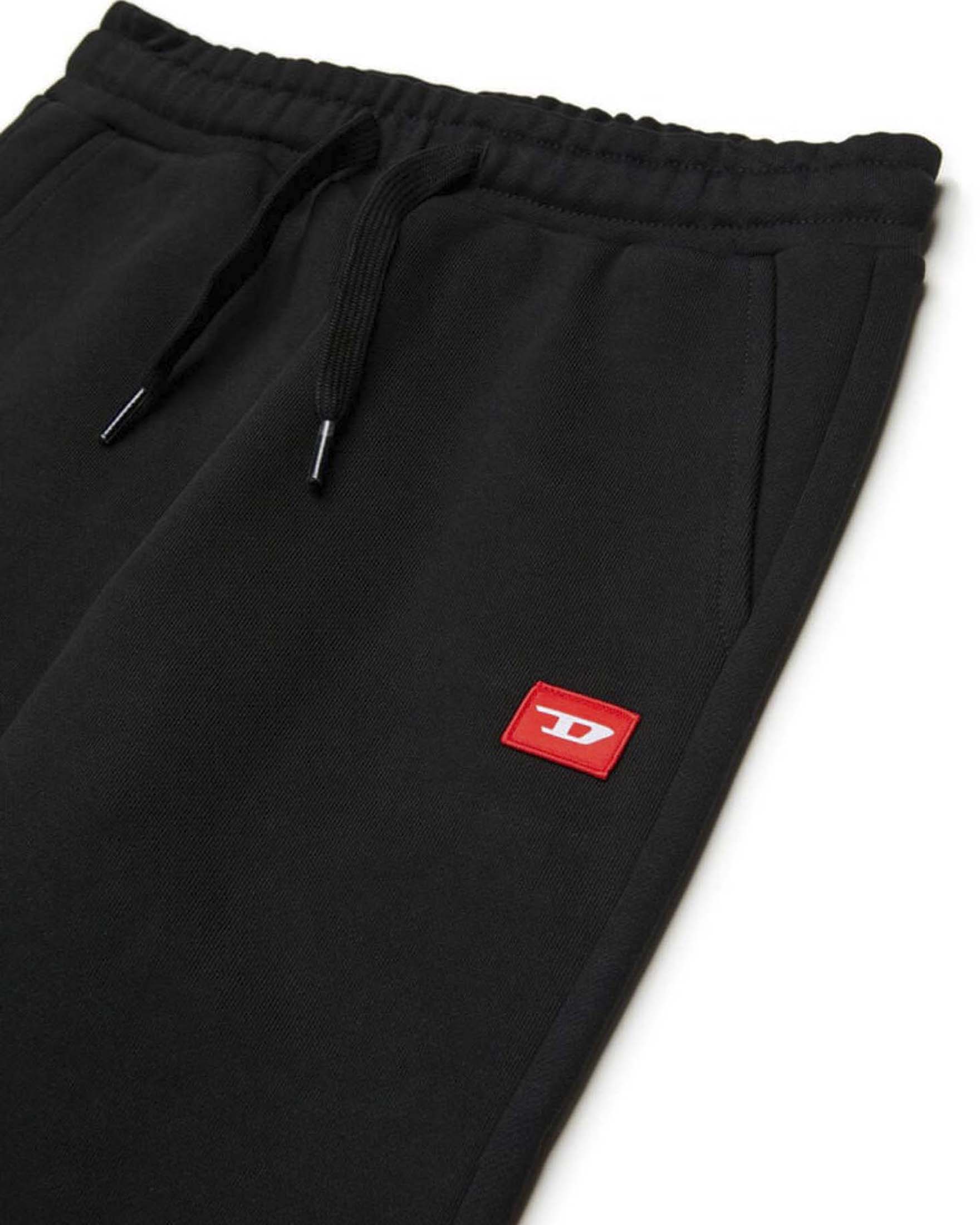 Pantalone Diesel jogger nero in puro cotone image