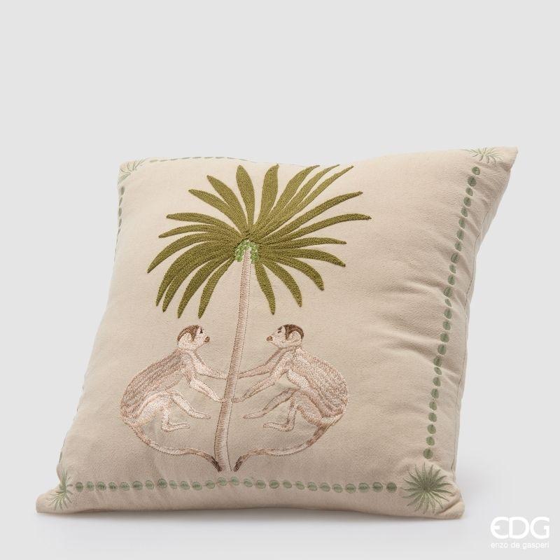 Cuscino Quadrato con Palma 43x43 Edg