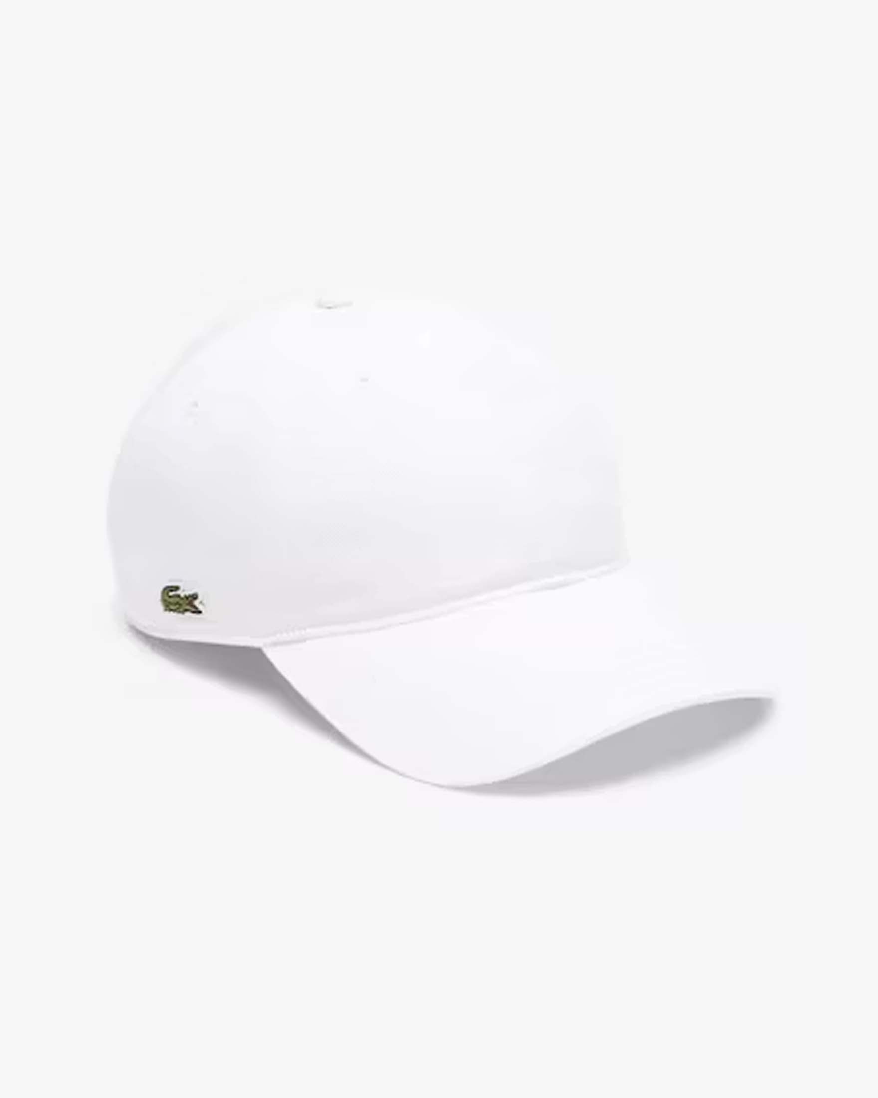 Berretto baseball bianco Lacoste in puro cotone