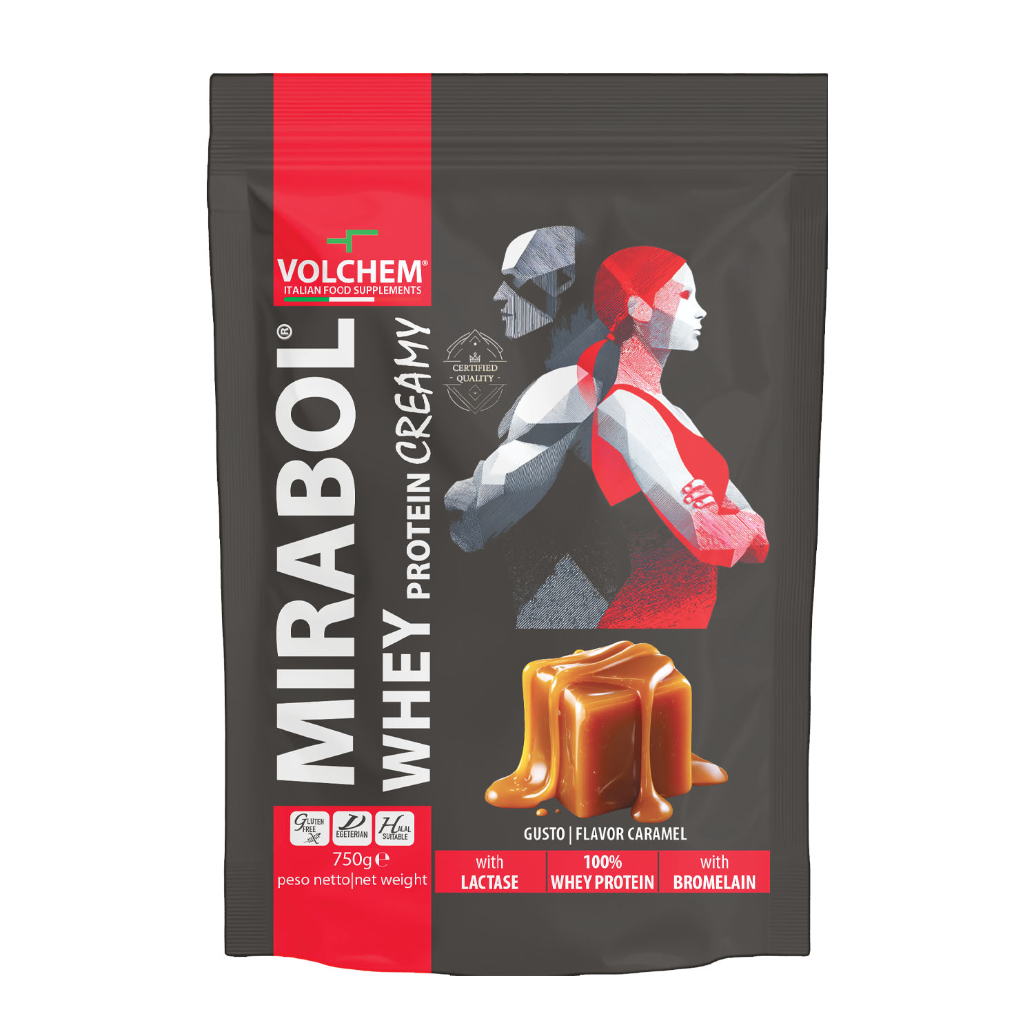 MIRABOL® WHEY PROTEIN CREAMY - Proteine del siero con enzimi digestivi